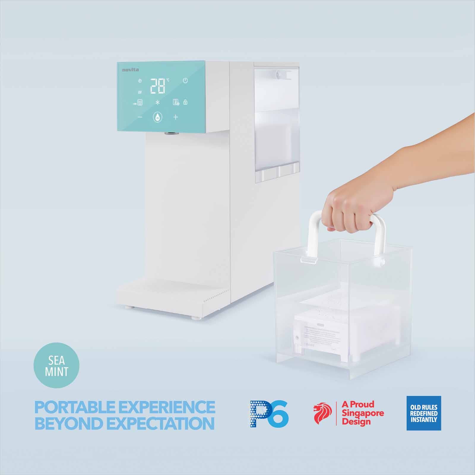 NOVITA Instant Hot/cold Water Dispenser - Sea Mint (hydroplus) P6+ - SEA MINT - Image 4