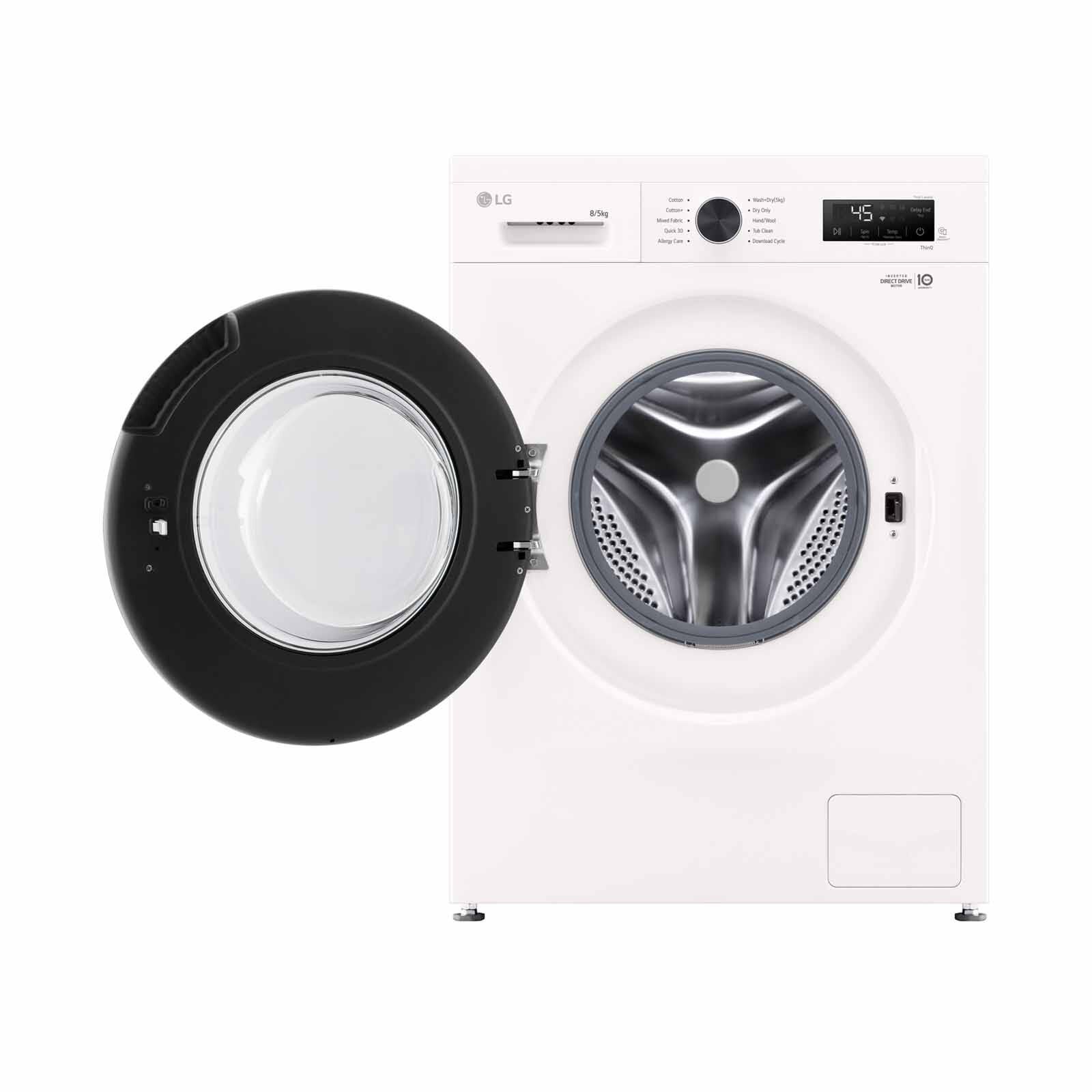 LG Front Load Washer/dryer (8kg/5kg) - White FB1208R5W - Image 3
