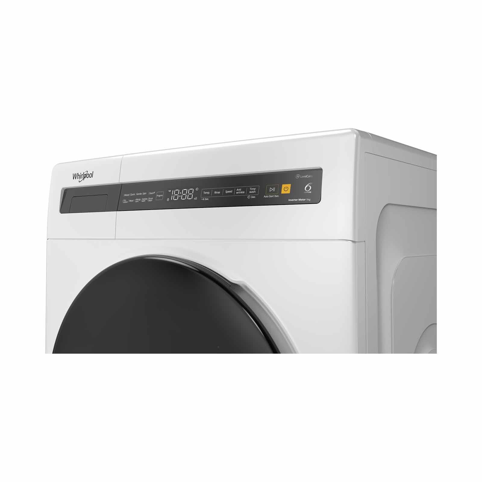 WHIRLPOOL Front Load Washer (9kg) - White FWEB9012GW - Image 4