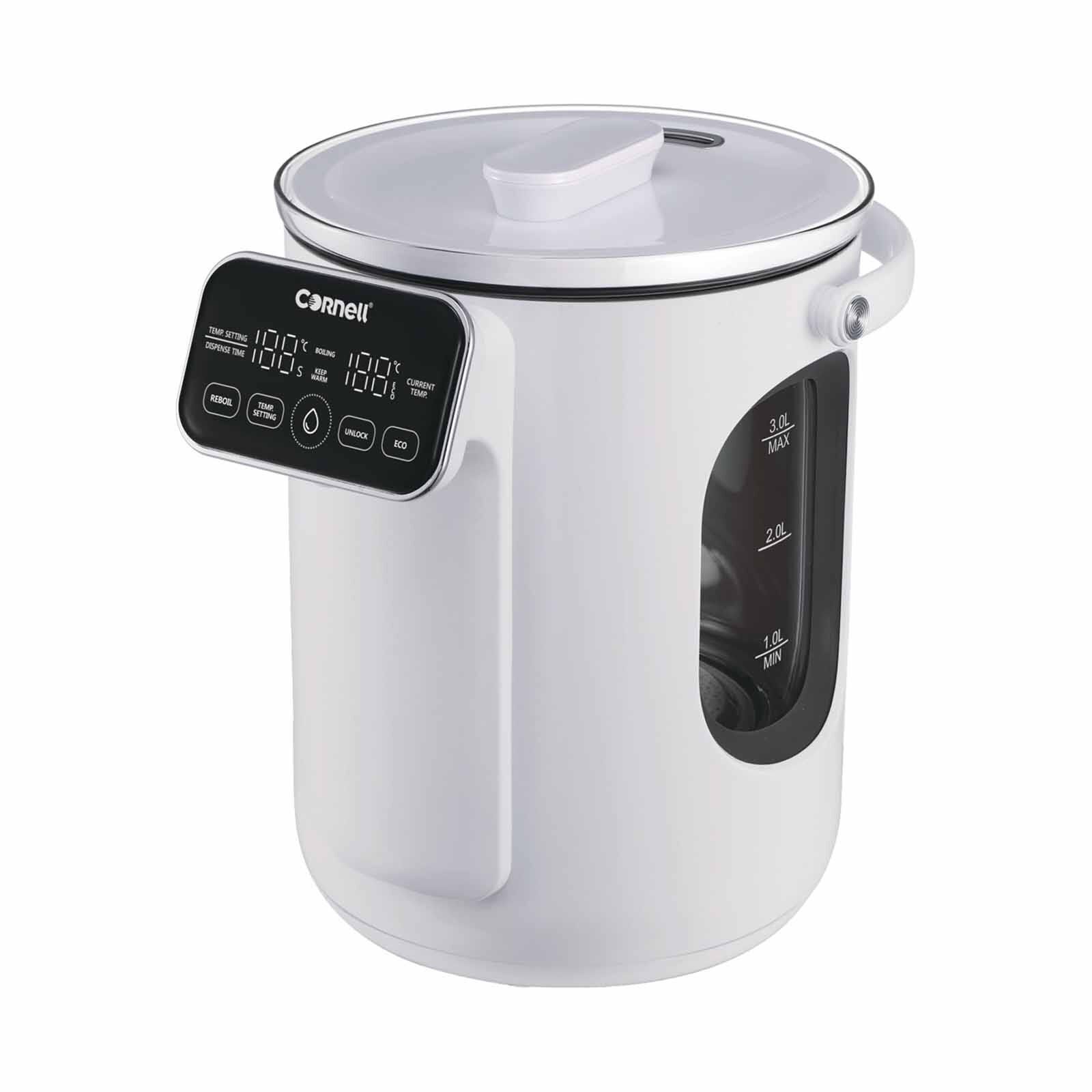 CORNELL Digital Glass Thermo Pot (3.0l) CTP03WH