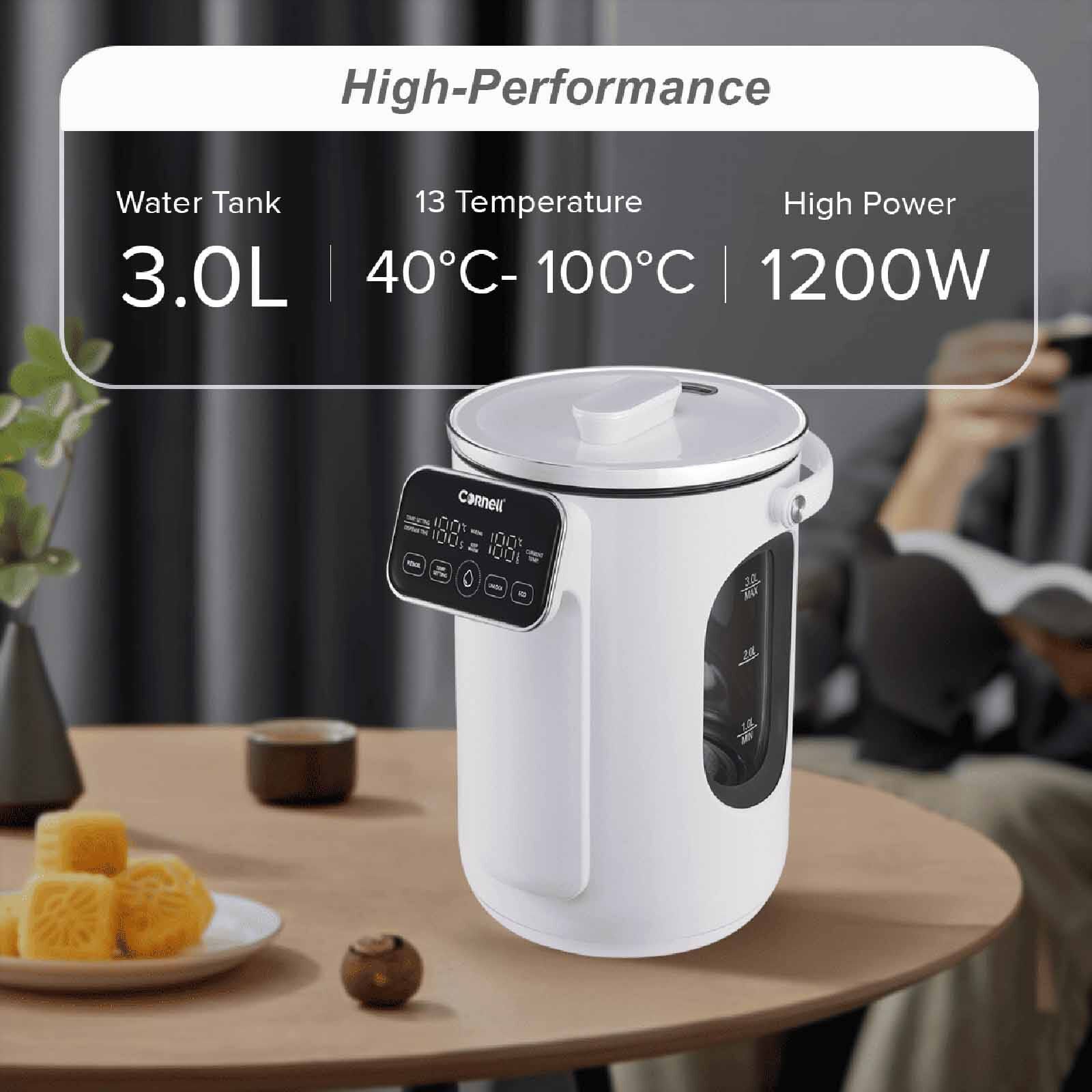 CORNELL Digital Glass Thermo Pot (3.0l) CTP03WH - Image 4