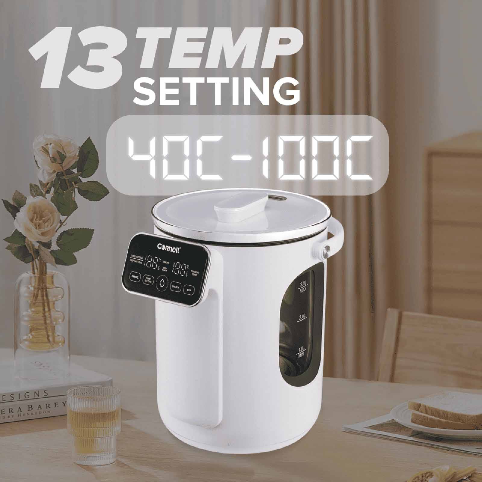 CORNELL Digital Glass Thermo Pot (3.0l) CTP03WH - Image 7