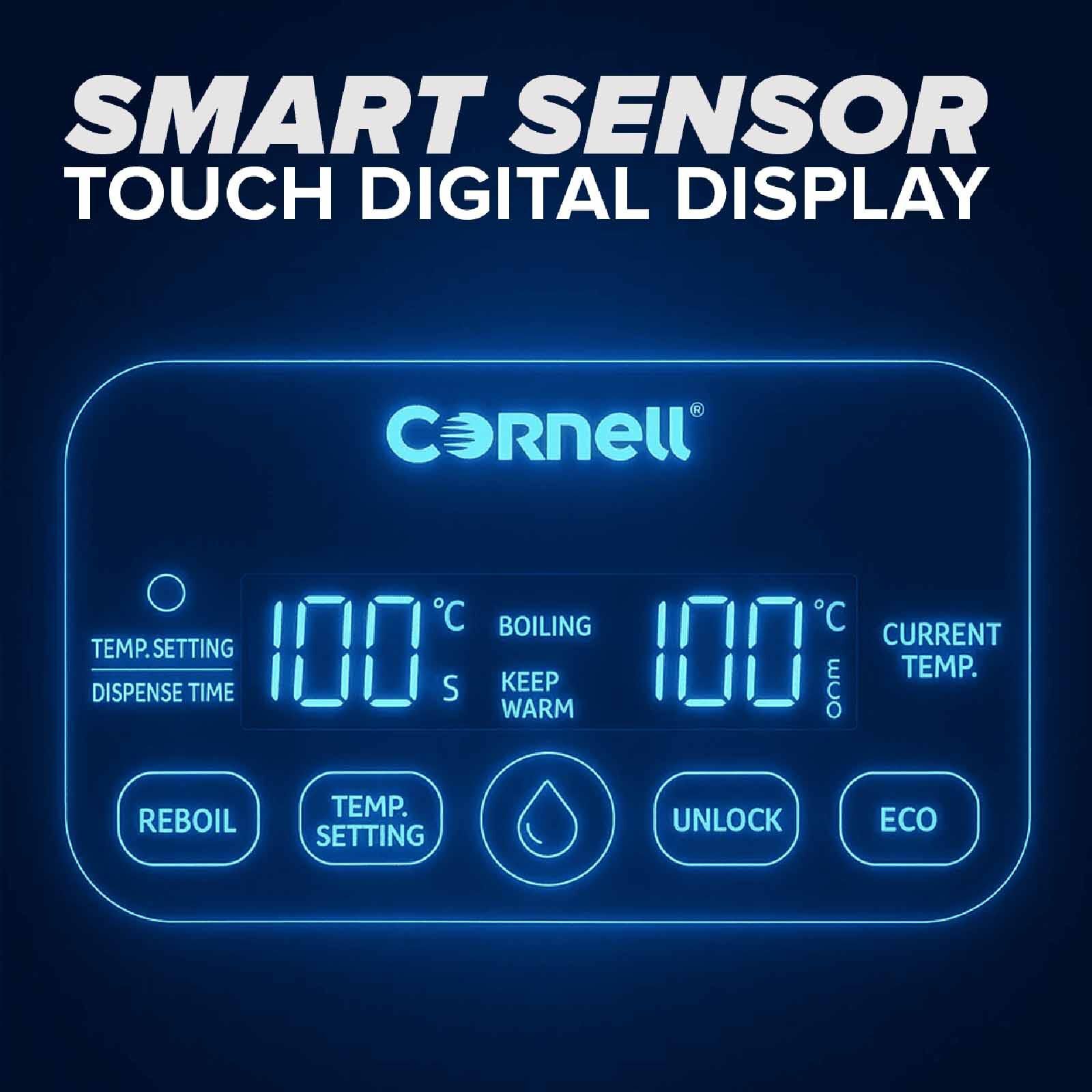 CORNELL Digital Glass Thermo Pot (3.0l) CTP03WH - Image 6