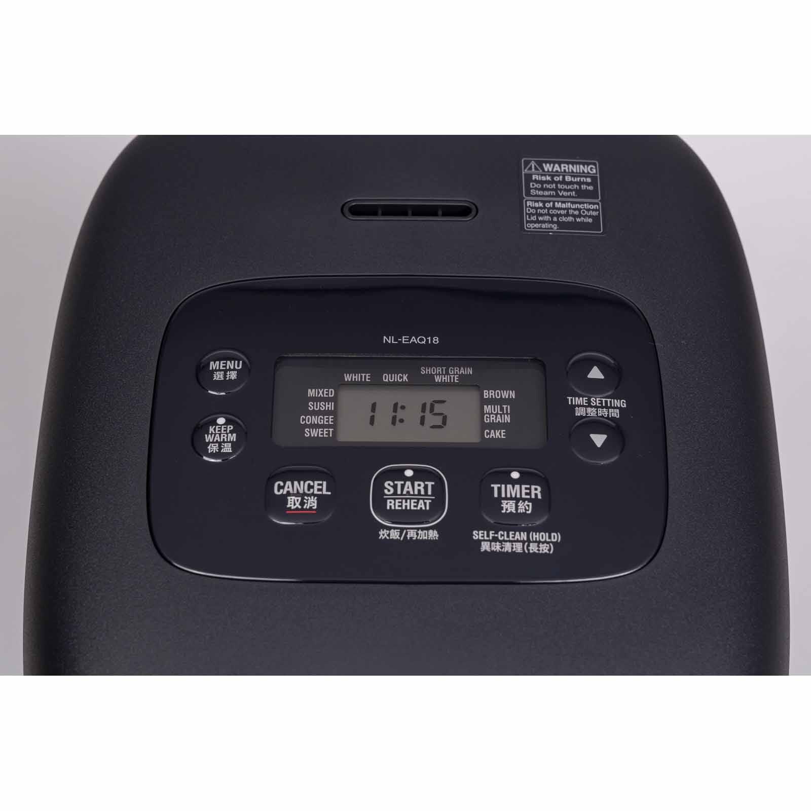 ZOJIRUSHI Micom Rice Cooker/warmer 1.0l (5 Cup) - Black NL-EAQ10BA - Image 4