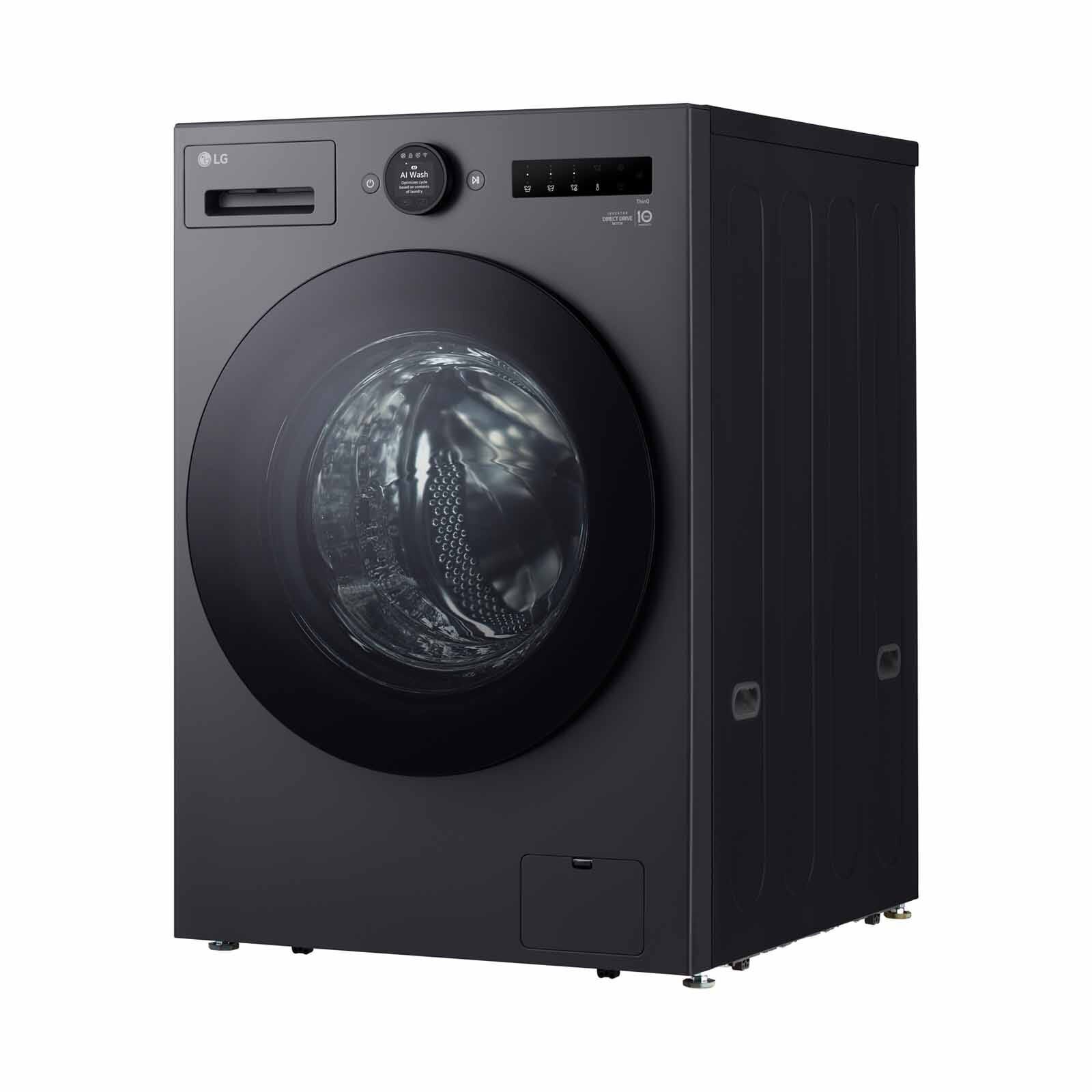 LG Front Load Washer/dryer (20kg/10kg) Matt Black F2520RNTGA - Image 4