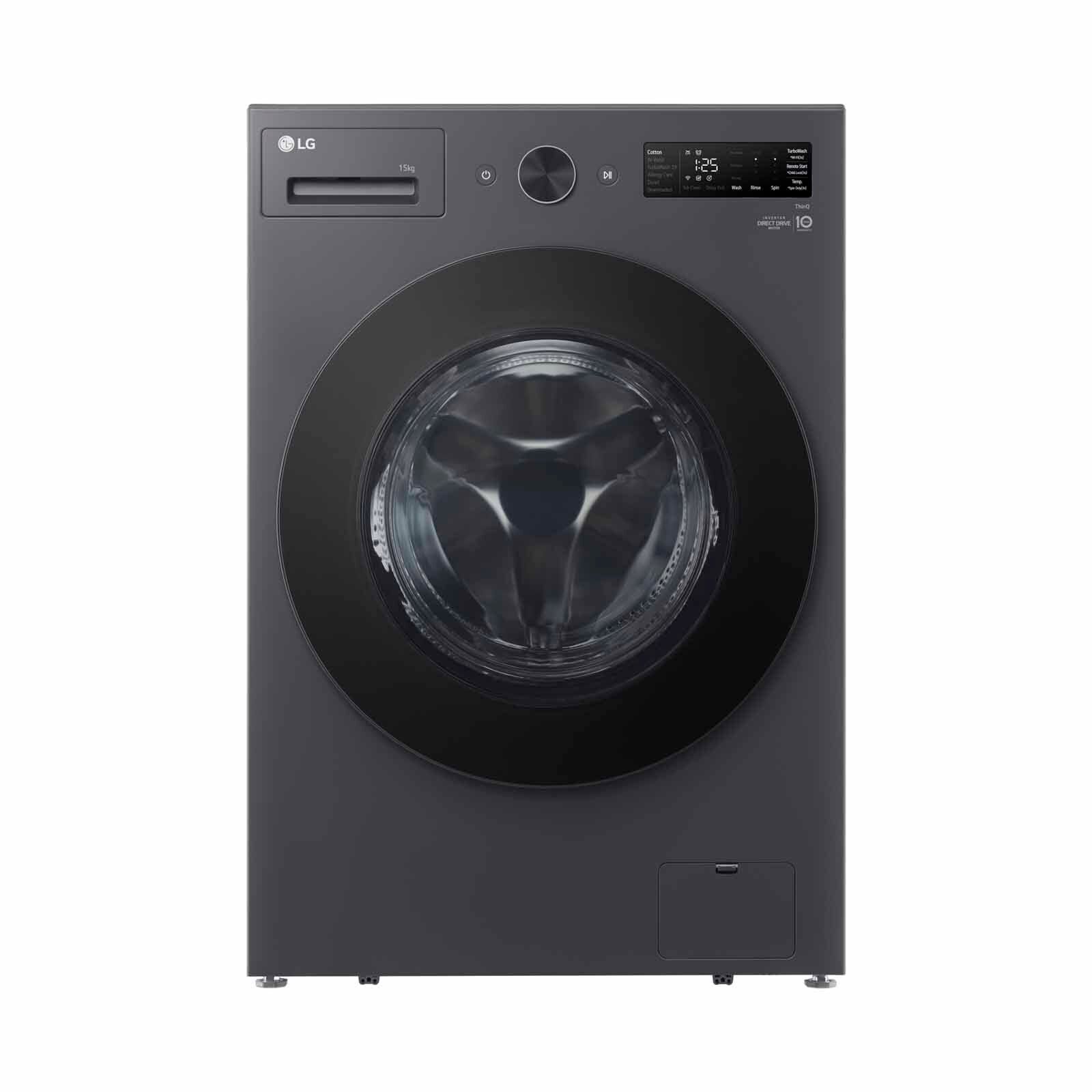 LG Frontload Washer (15kg) Matt Black F2515SNTG