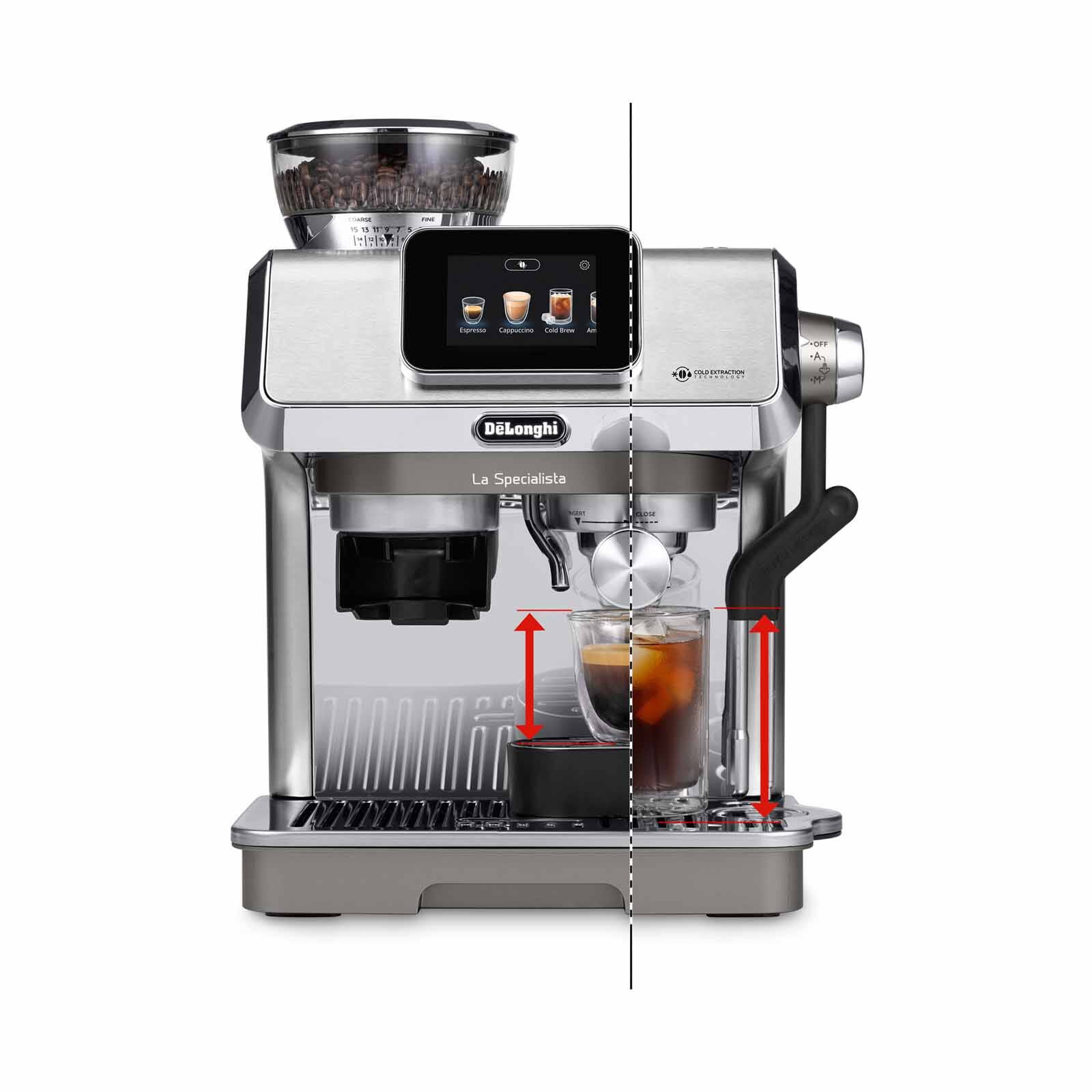 DELONGHI La Specialista Touch Manual Pump Bean To Cup Coffee Machine EC9455.M EX:2 - Image 4