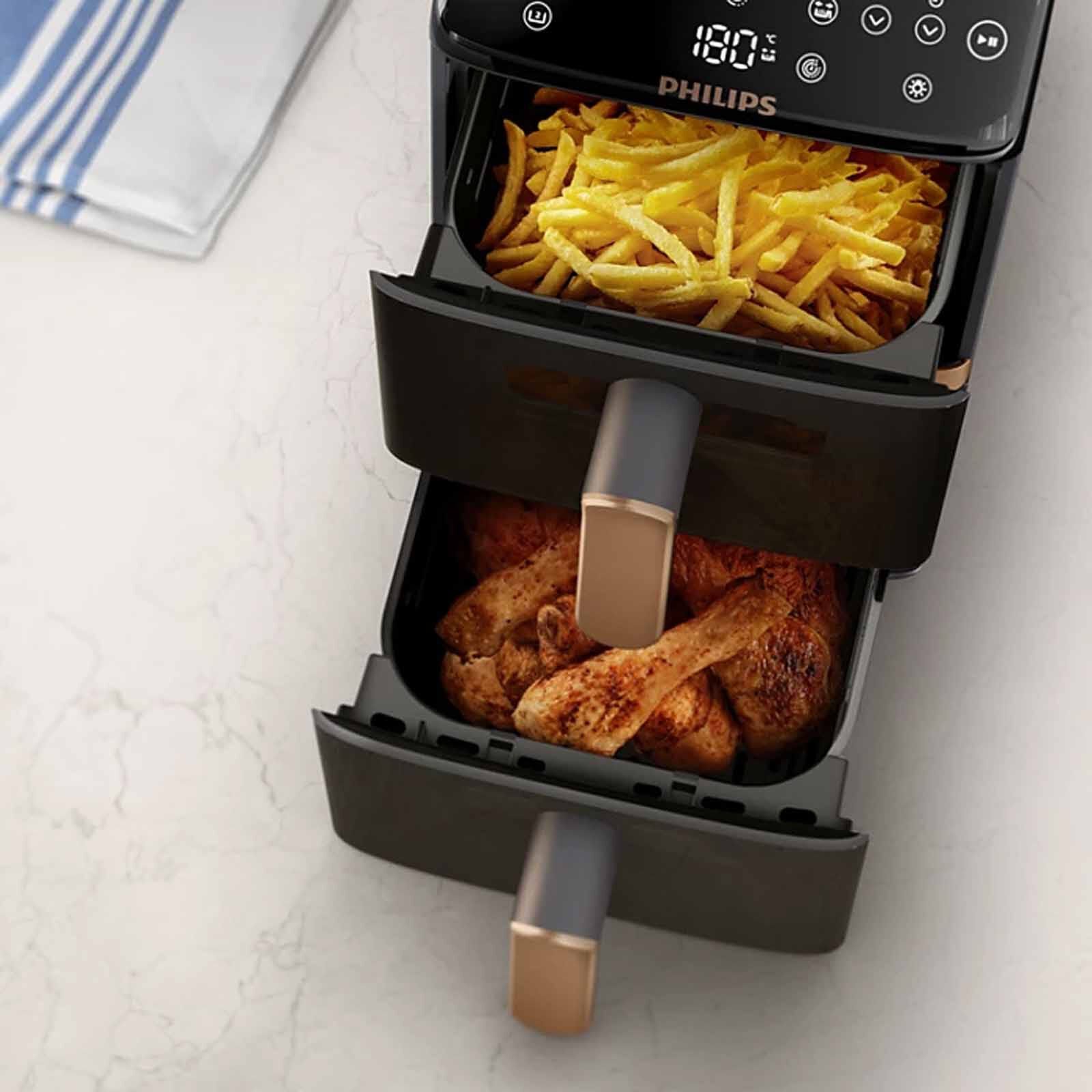 PHILIPS 4000 Series Dual Stack Air Fryer (10l) NA462/79 - Image 5