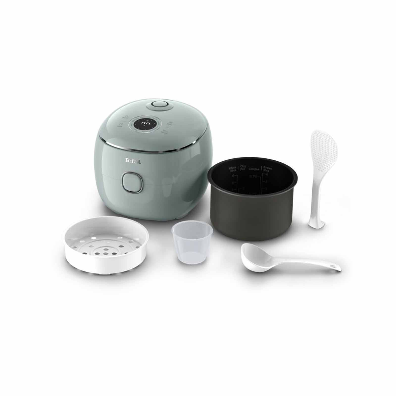 TEFAL Pop Fuzzy Logic Rice Cooker (0.7l ) - Eucalyptus RK5354 - Image 2