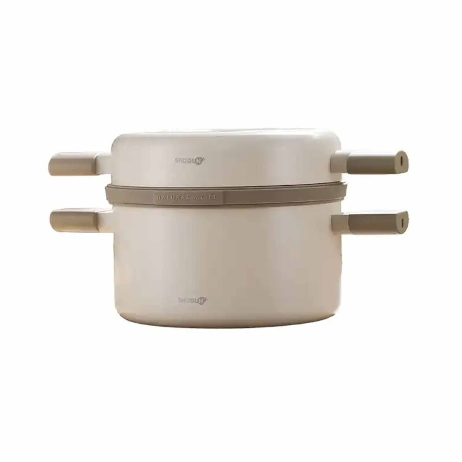 LA GOURMET Shogun Omni Gourmet 24cm Beige Multi-function Ceramic Cookware Set LGSNOI434111