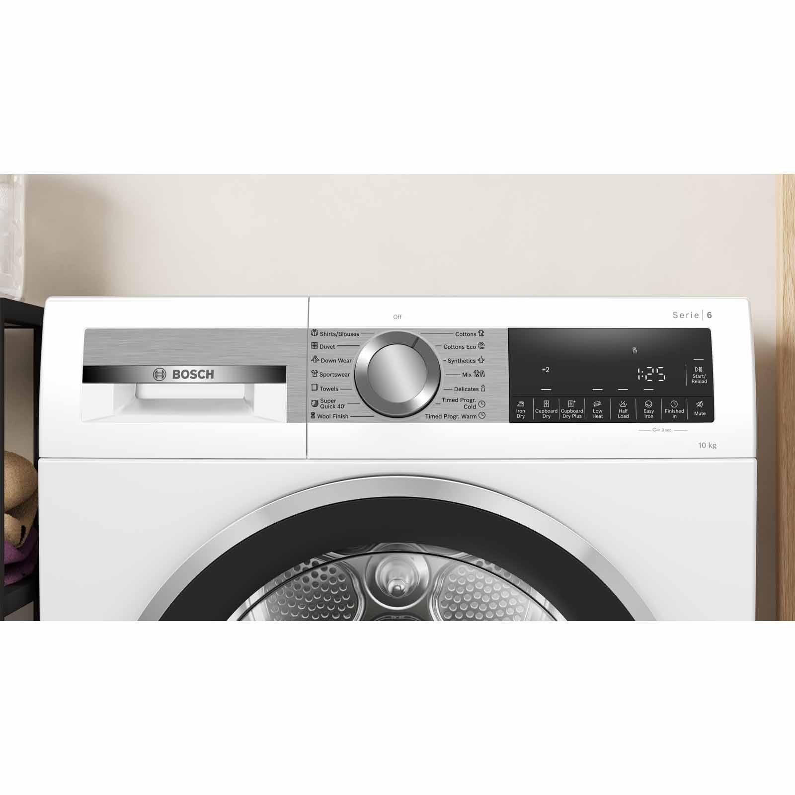 BOSCH Heat Pump Dryer (10kg) - White WQG25302SG - Image 2
