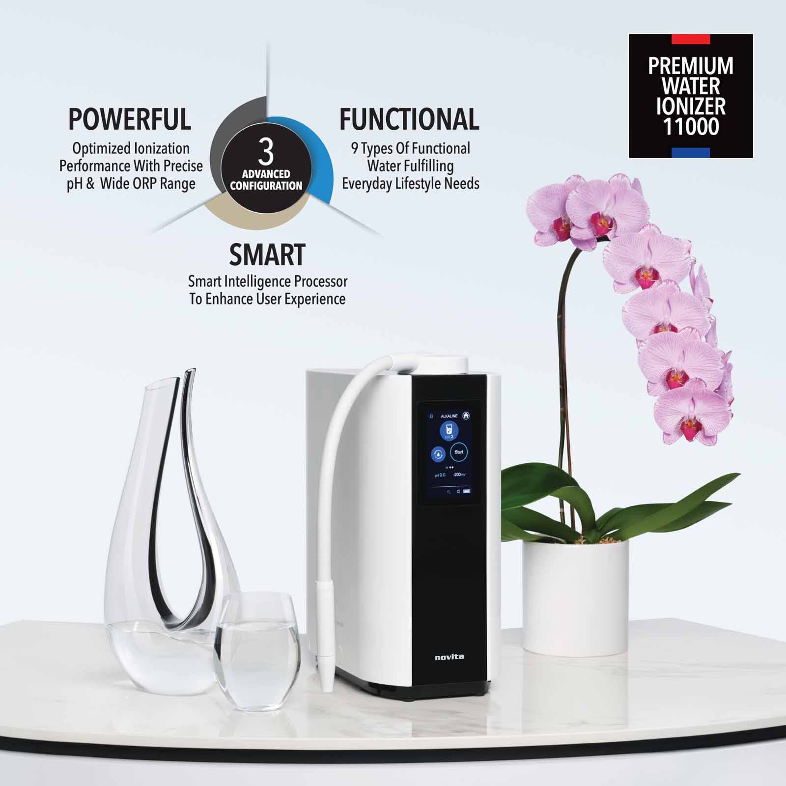 NOVITA Hydroplus® Premium Water Ionizer NP11000 - Image 2