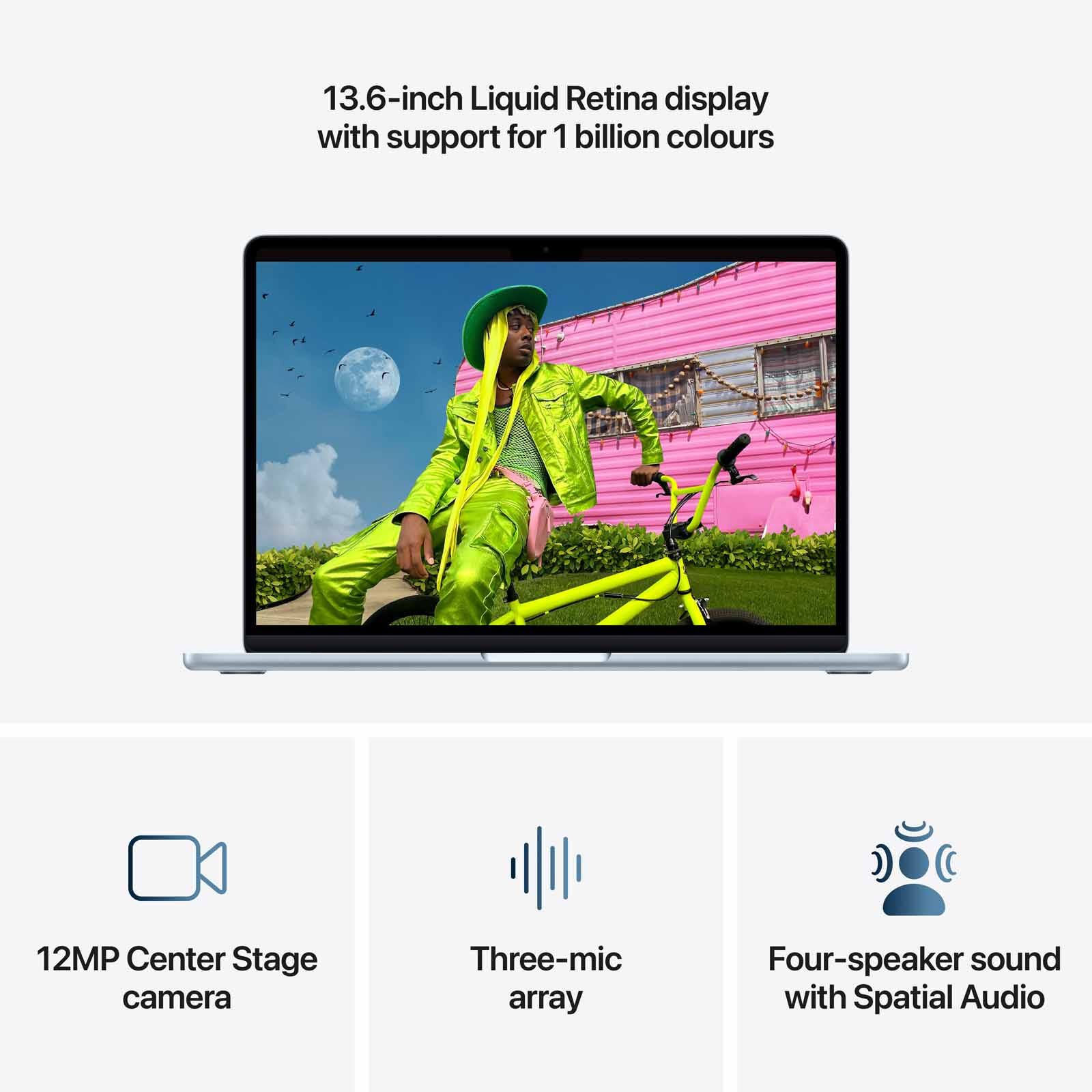 APPLE 13-inch Macbook Air: M5 Chip With 10-core Cpu And 10-core Gpu, 24gb, 1tb Ssd - Sky Blue MDHK4ZP/A - Image 4