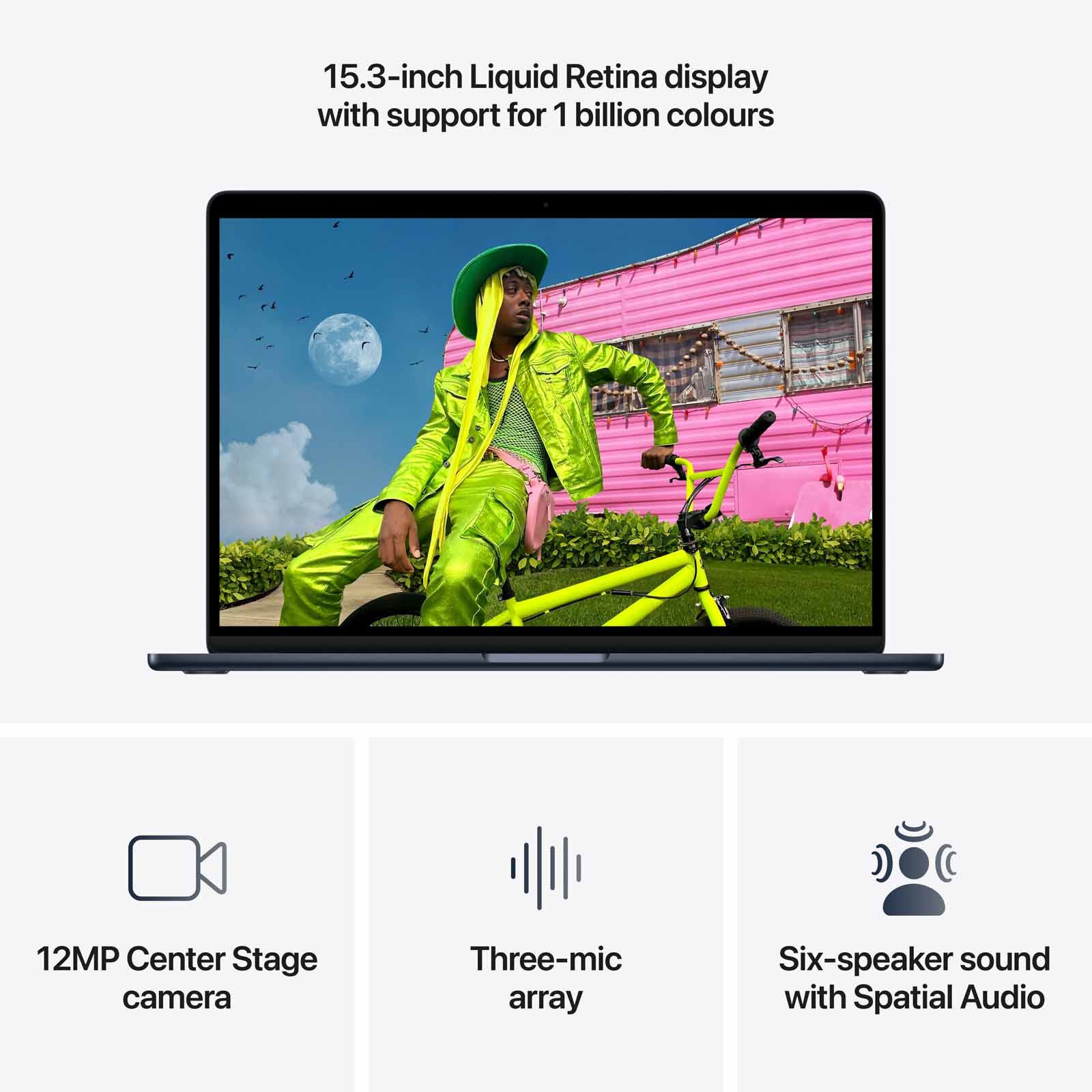 APPLE 15-inch Macbook Air: M5 Chip With 10-core Cpu And 10-core Gpu, 16gb, 512gb Ssd - Midnight MDVH4ZP/A - Image 2