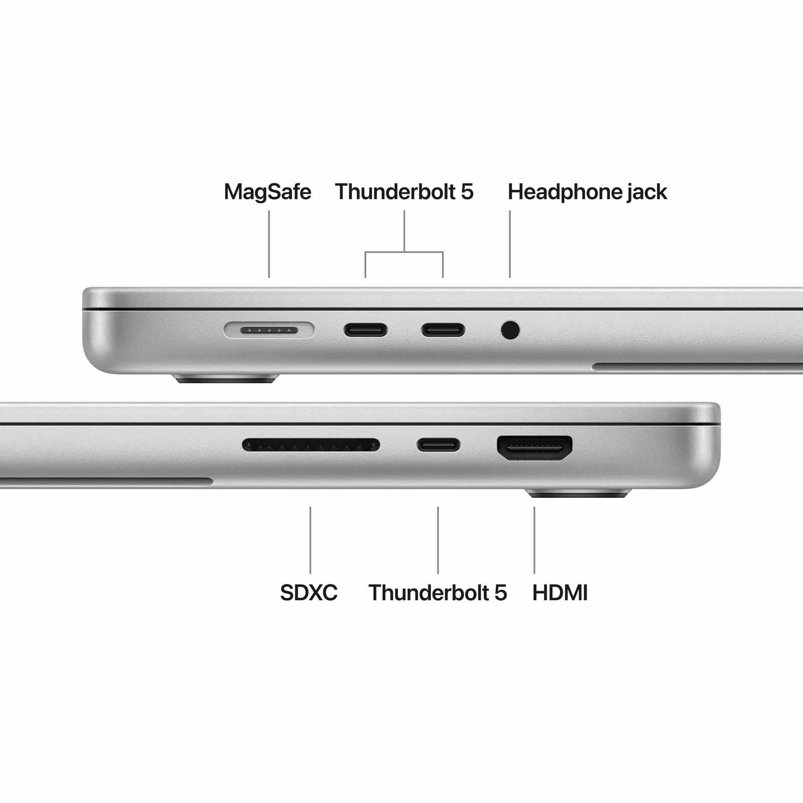 APPLE 16-inch Macbook Pro: M5 Max Chip With 18-core Cpu And 32-core Gpu, 36gb, 2tb Ssd - Silver MGE74ZP/A - Image 2