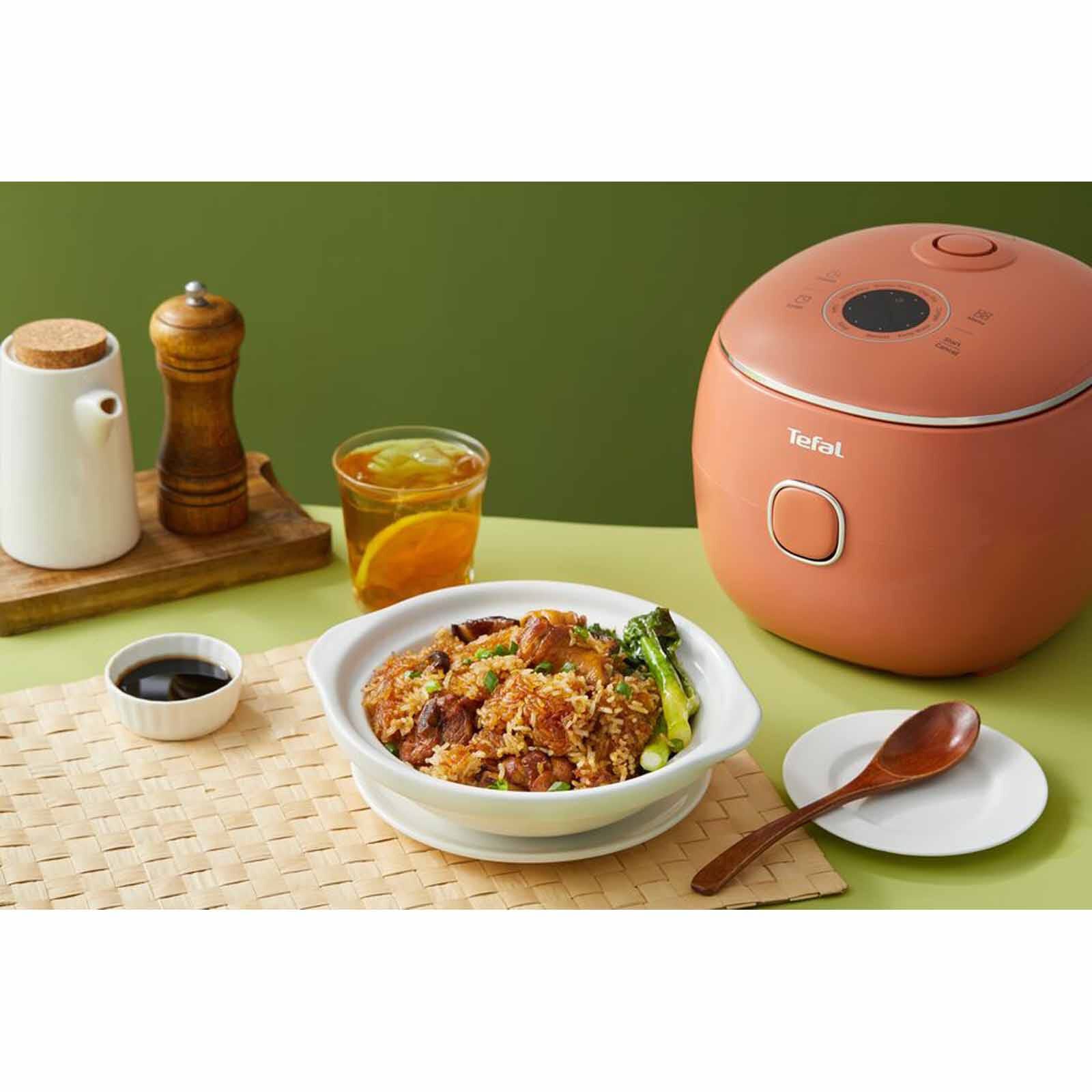 TEFAL Pop Fuzzy Logic Rice Cooker (0.7l) - Terracotta RK535T - Image 6