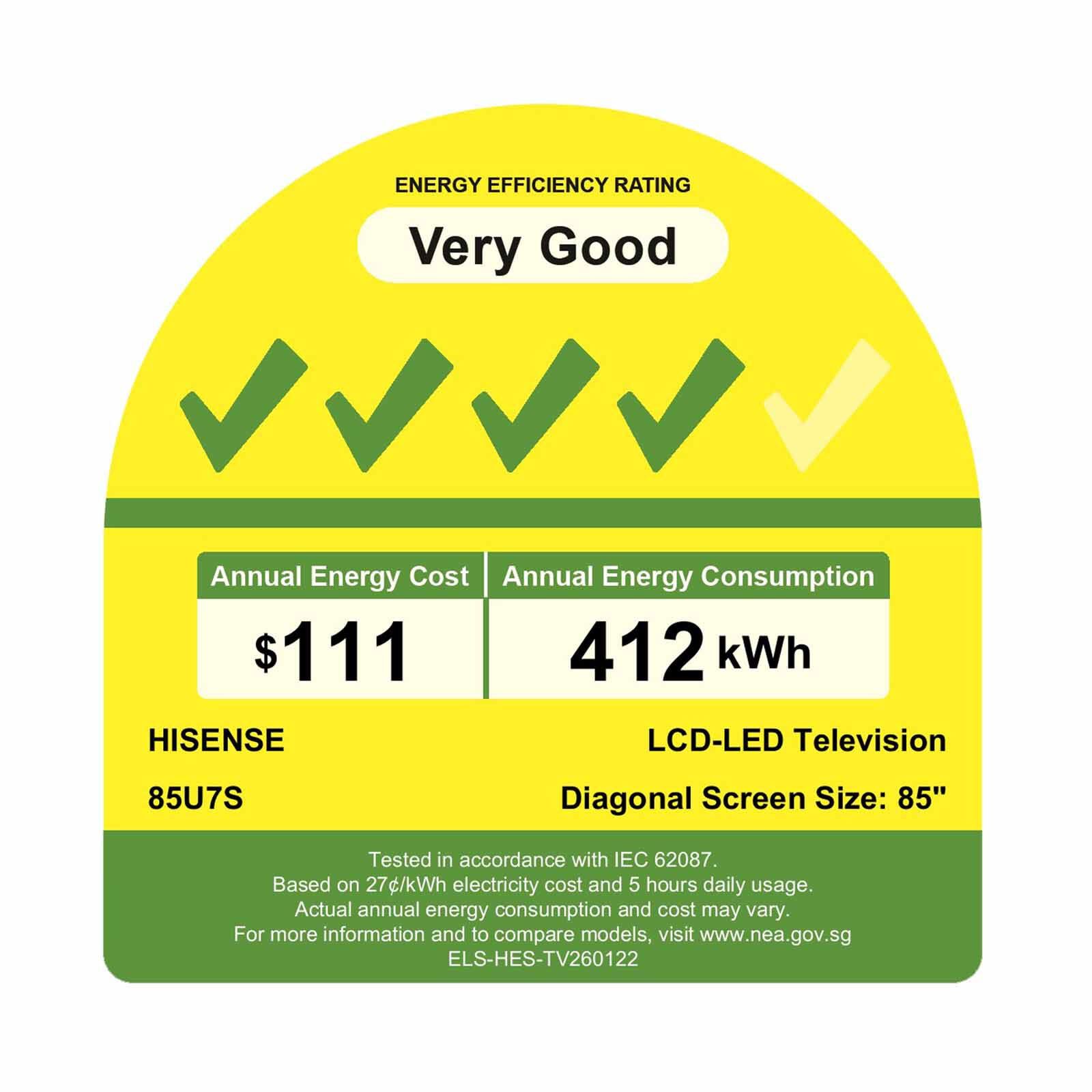 HISENSE 85 In 4k Uled Miniled Ai Tv HS85U7S - Image 5