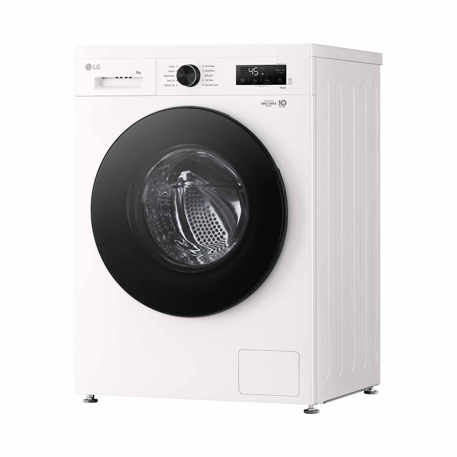 LG Front Load Washer (9kg) - Essence White Glossy FB1209S5W - Image 2