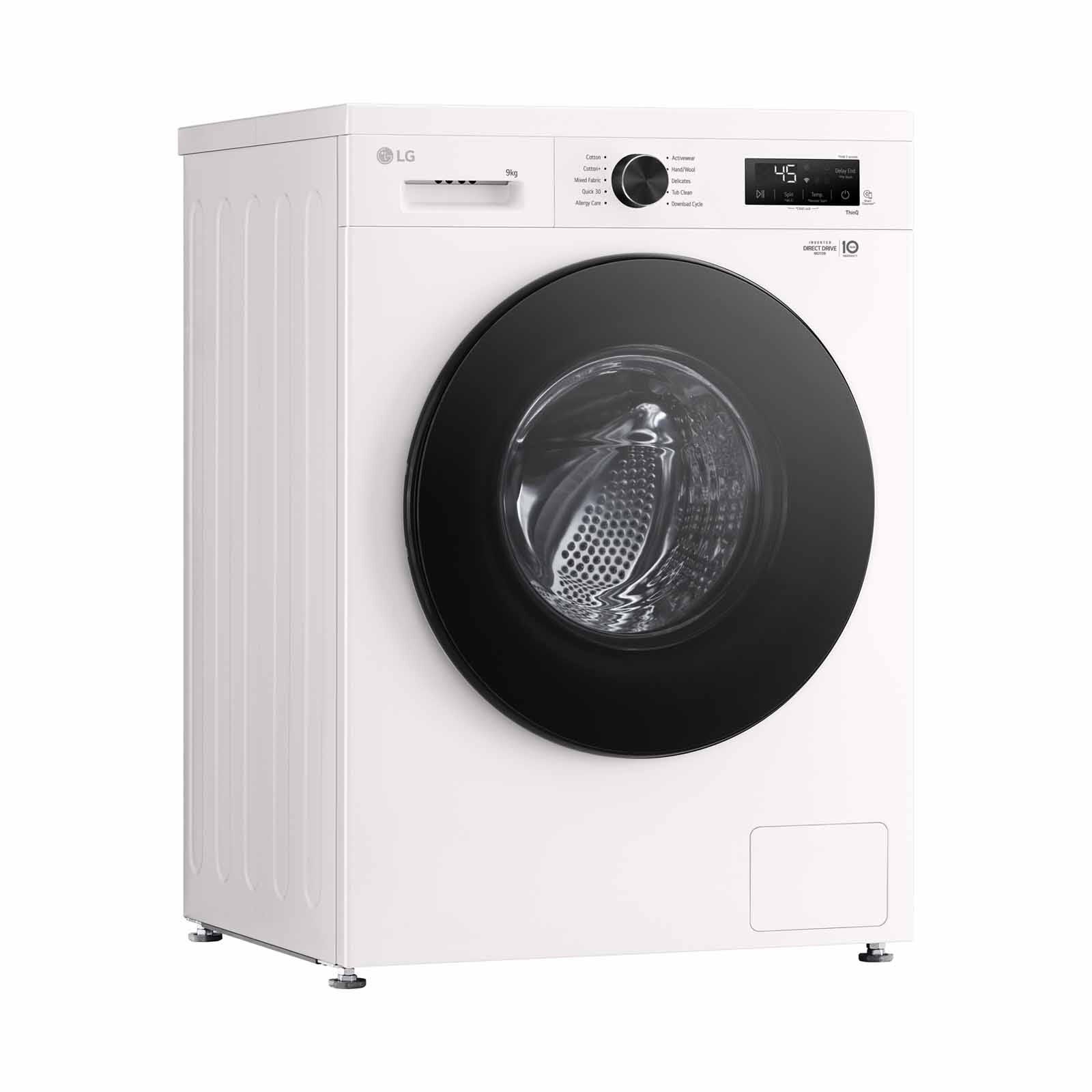 LG Front Load Washer (9kg) - Essence White Glossy FB1209S5W - Image 3