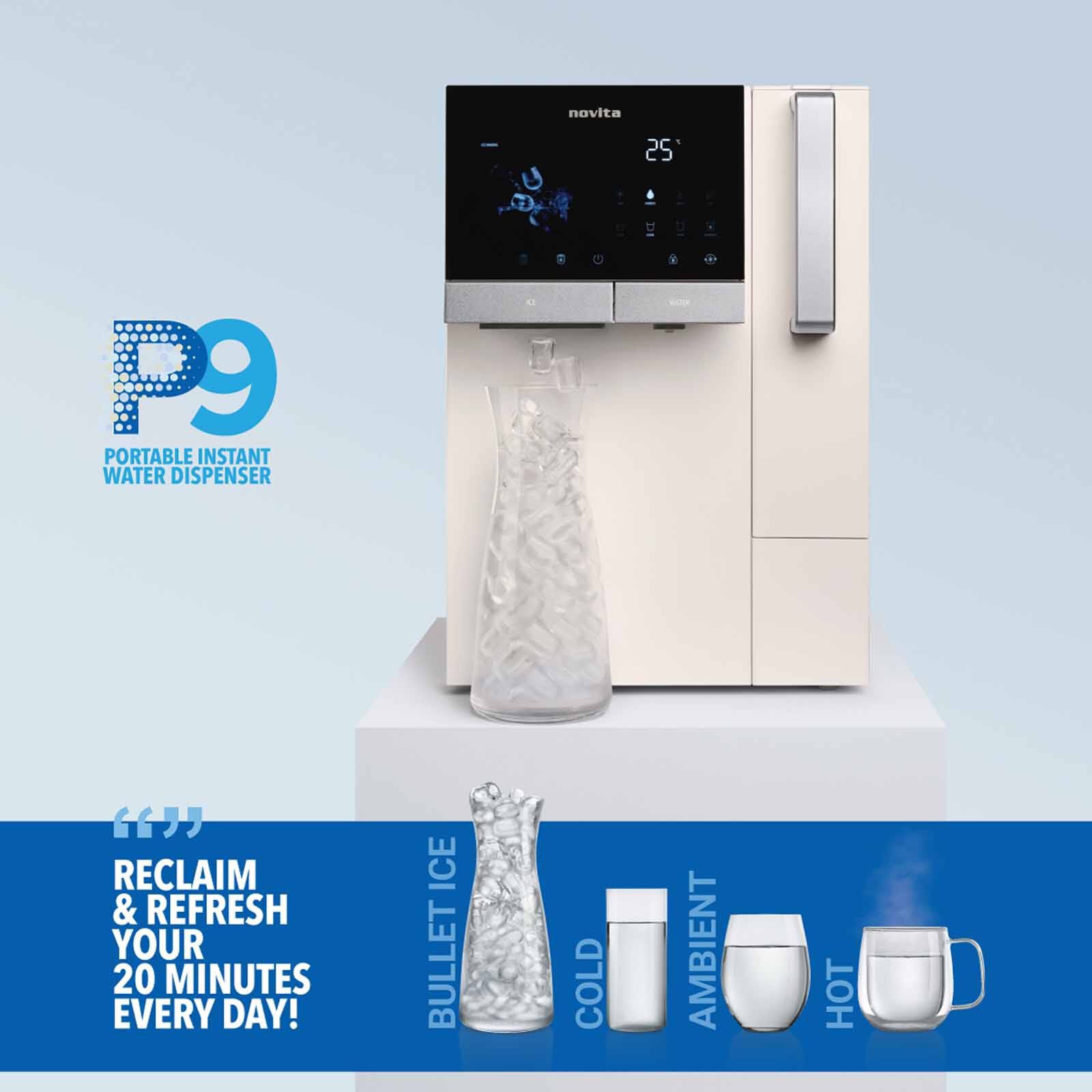 NOVITA Instant Hot/cold Dispenser With Ice Maker - Opaline Beige P9 HYDROPLUS - OPALINE BEIGE - Image 2
