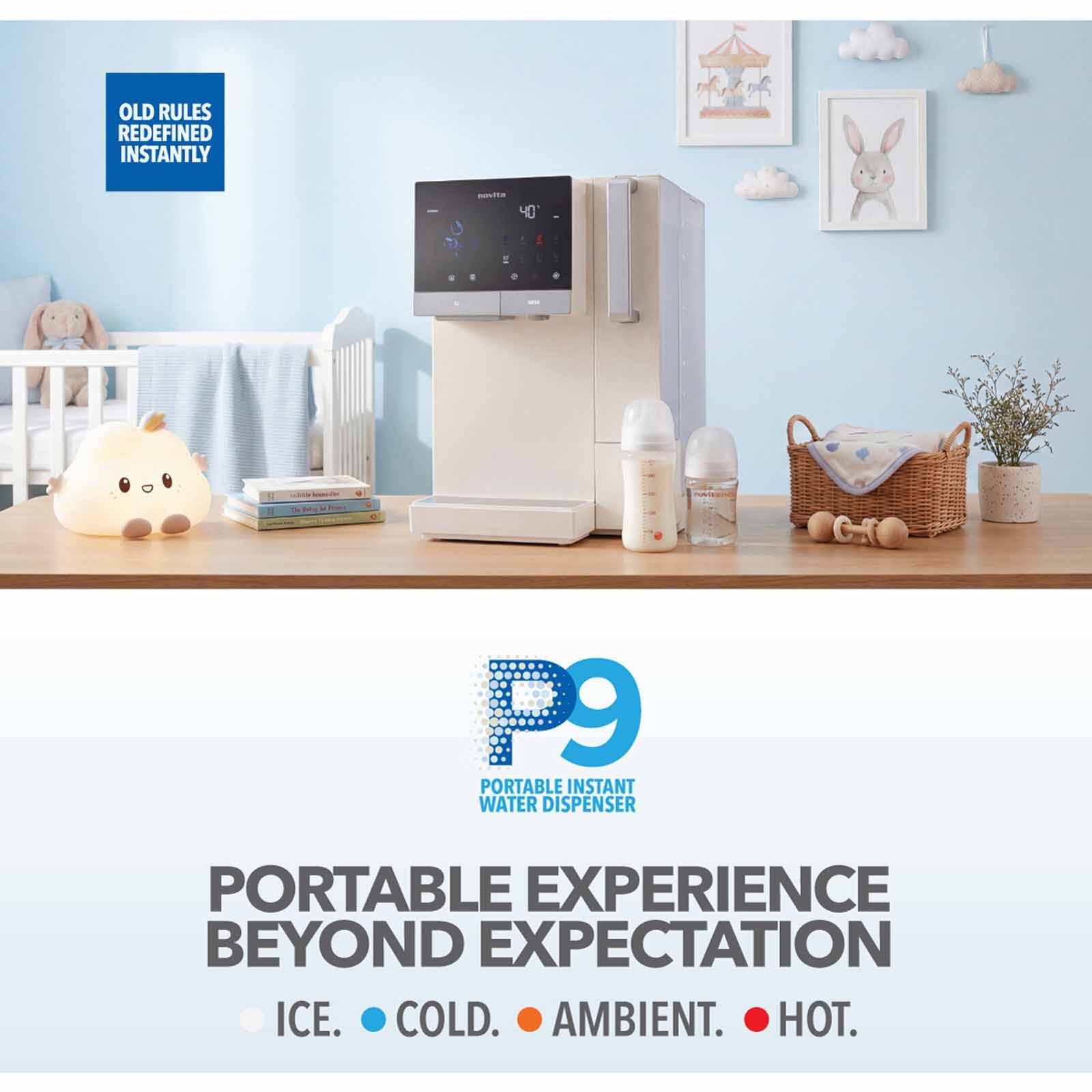 NOVITA Instant Hot/cold Dispenser With Ice Maker - Opaline Beige P9 HYDROPLUS - OPALINE BEIGE - Image 5