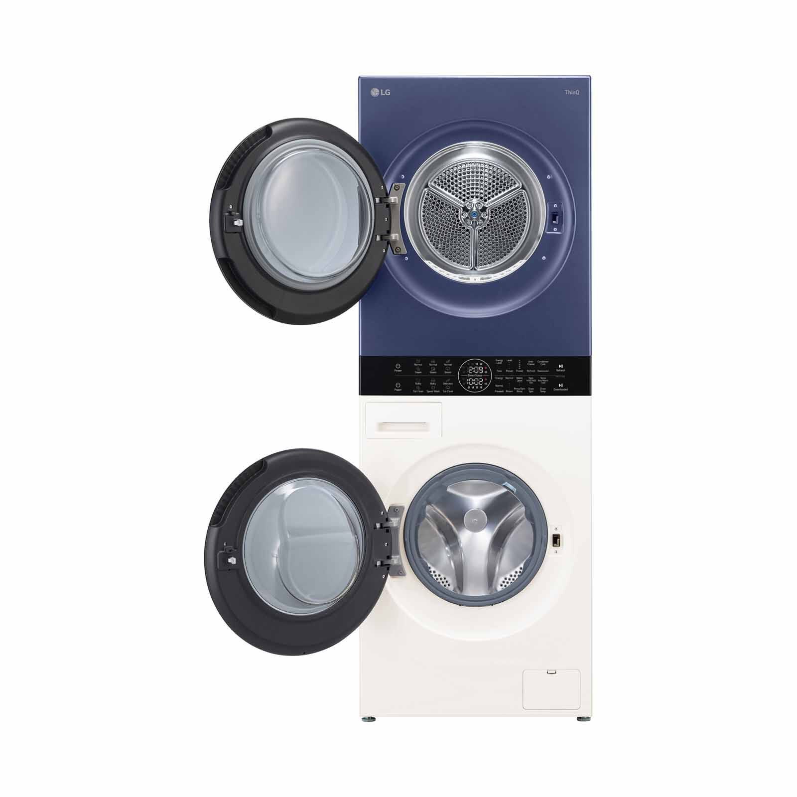 LG Front Load Washer/dryer Tower - Navy/beige (14kg/10kg) WT1410NHEN - Image 5