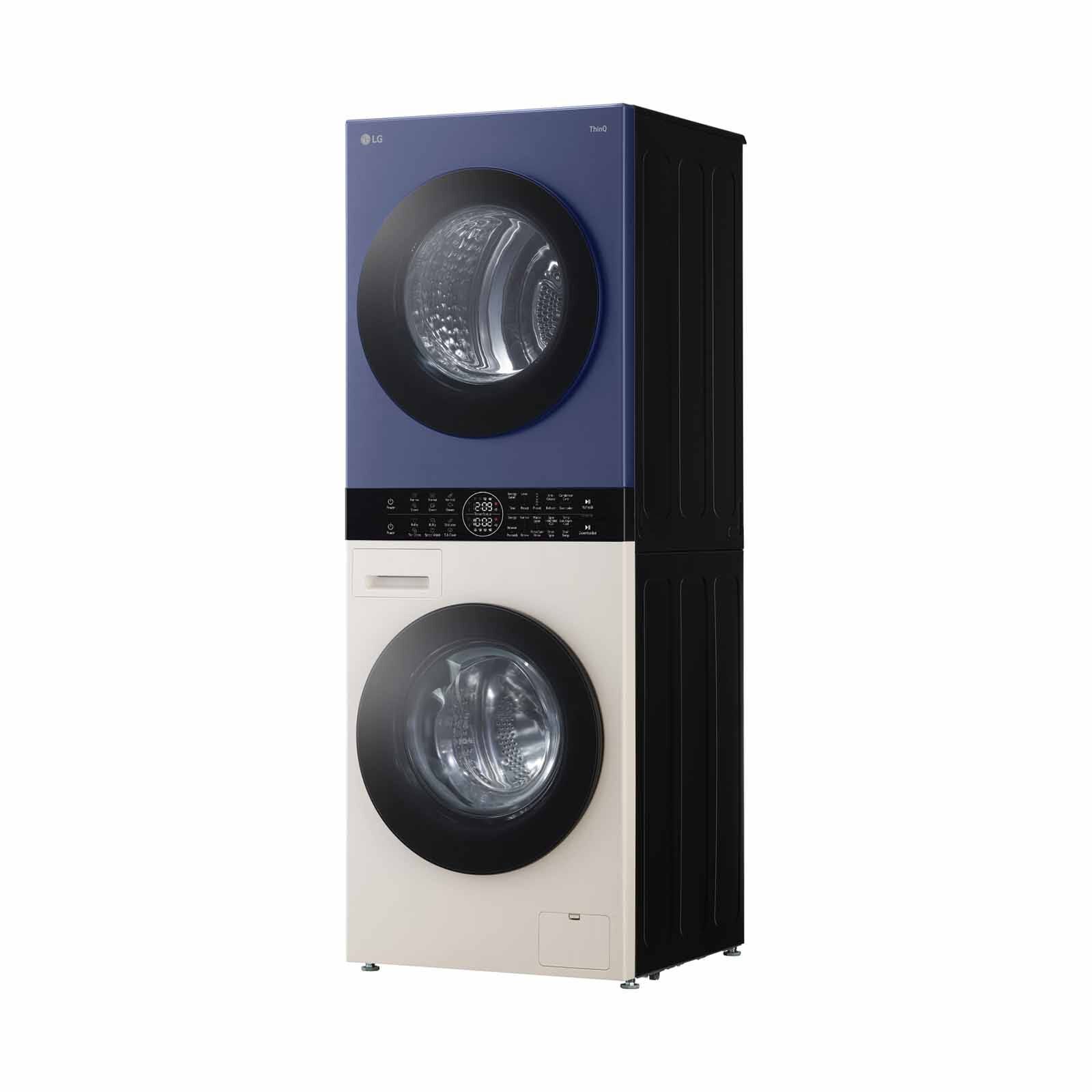 LG Front Load Washer/dryer Tower - Navy/beige (14kg/10kg) WT1410NHEN - Image 4