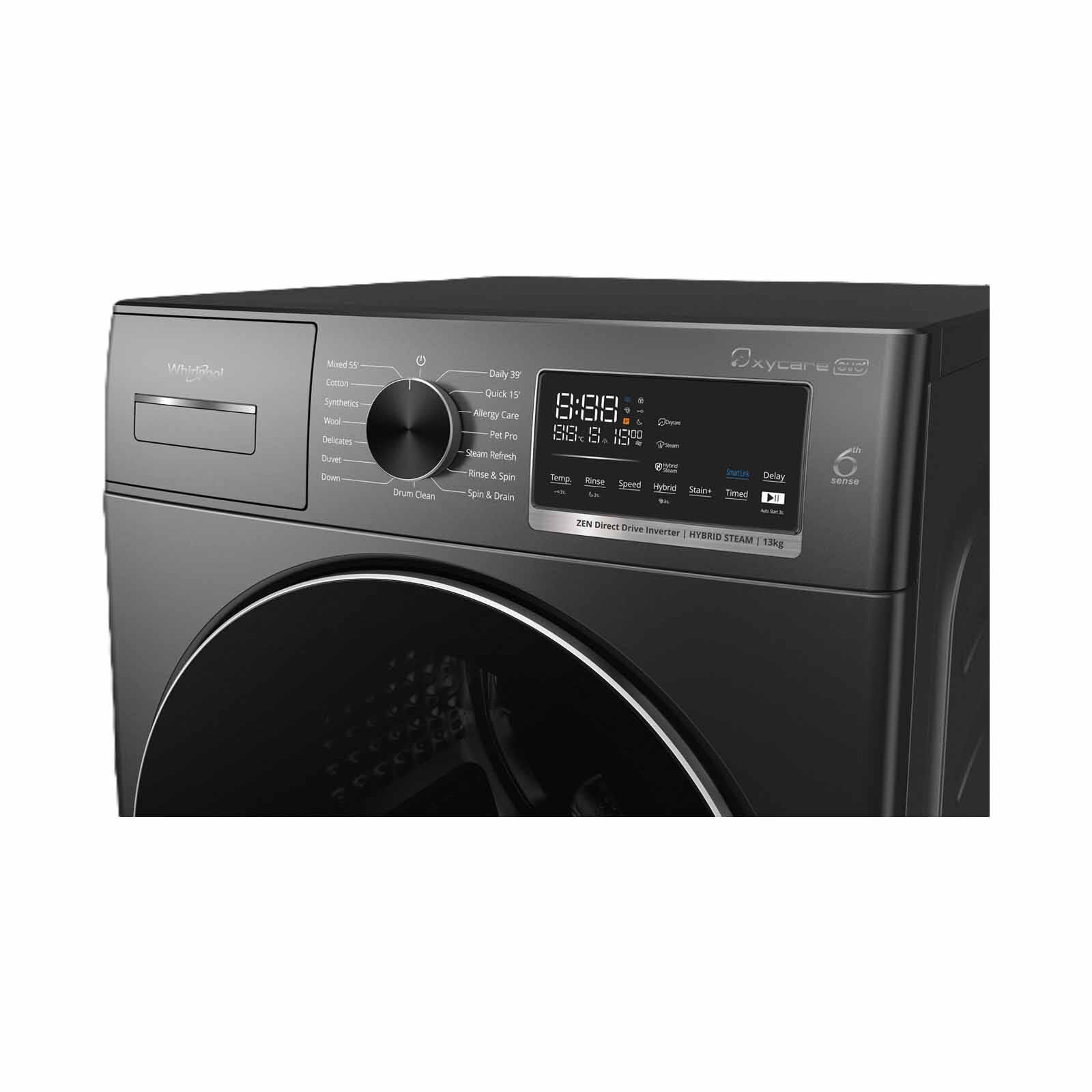 WHIRLPOOL Front Load Washer - Volcane Grey (13kg) FWHD13002GG - Image 6