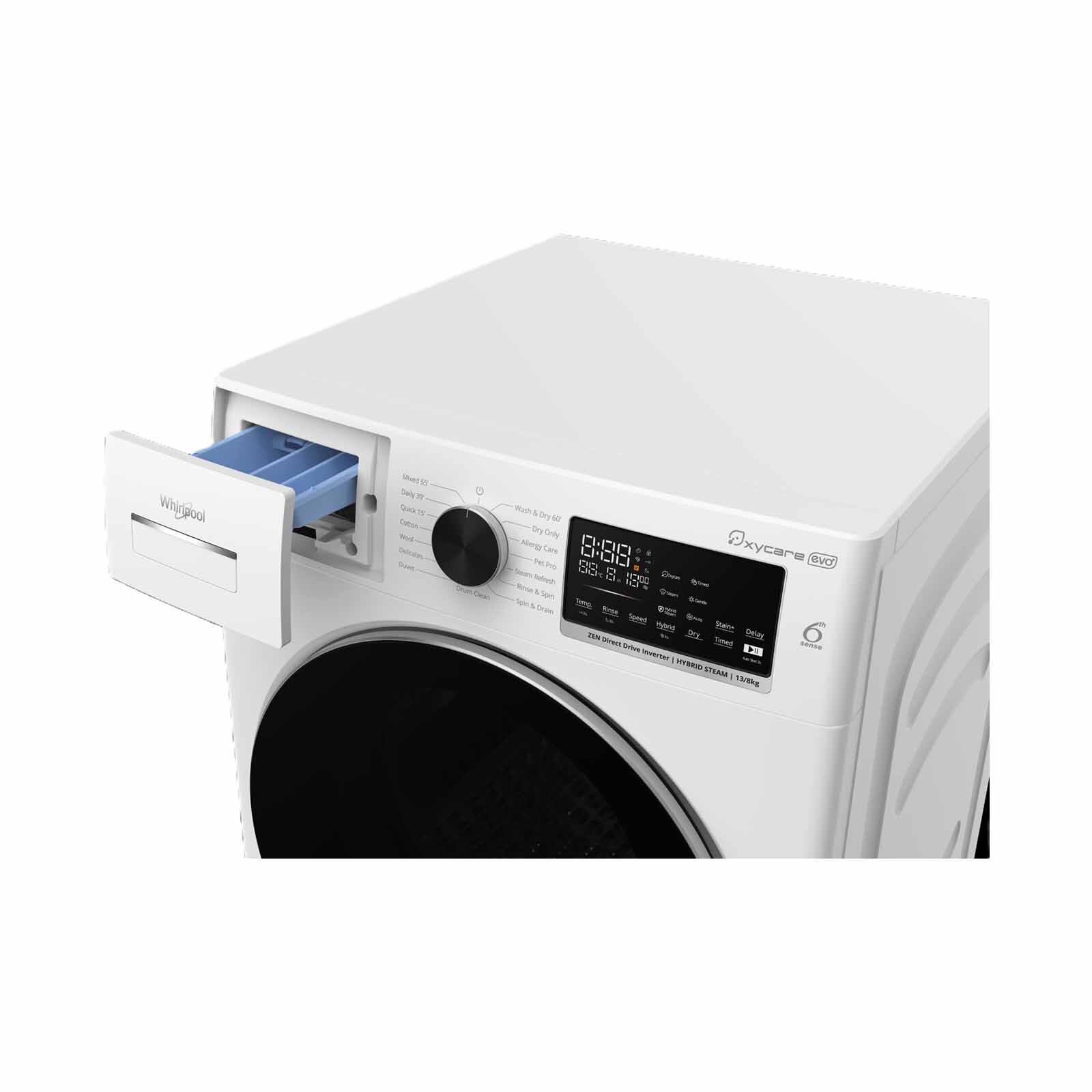 WHIRLPOOL Front Load Washer/dryer Combo - Glacier White (13kg/8kg) WWHD13802GW - Image 7