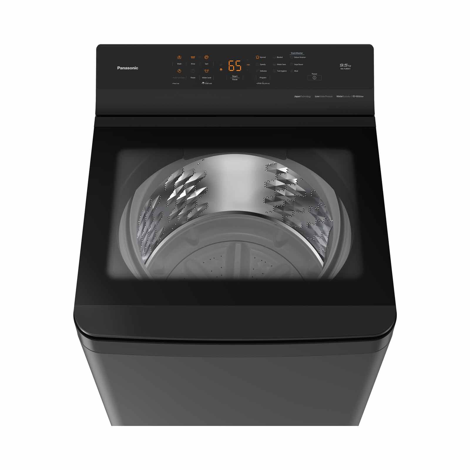 PANASONIC Top Load Washer - Dark Silver (9.5kg) NA-FJ95X1DQ - Image 8