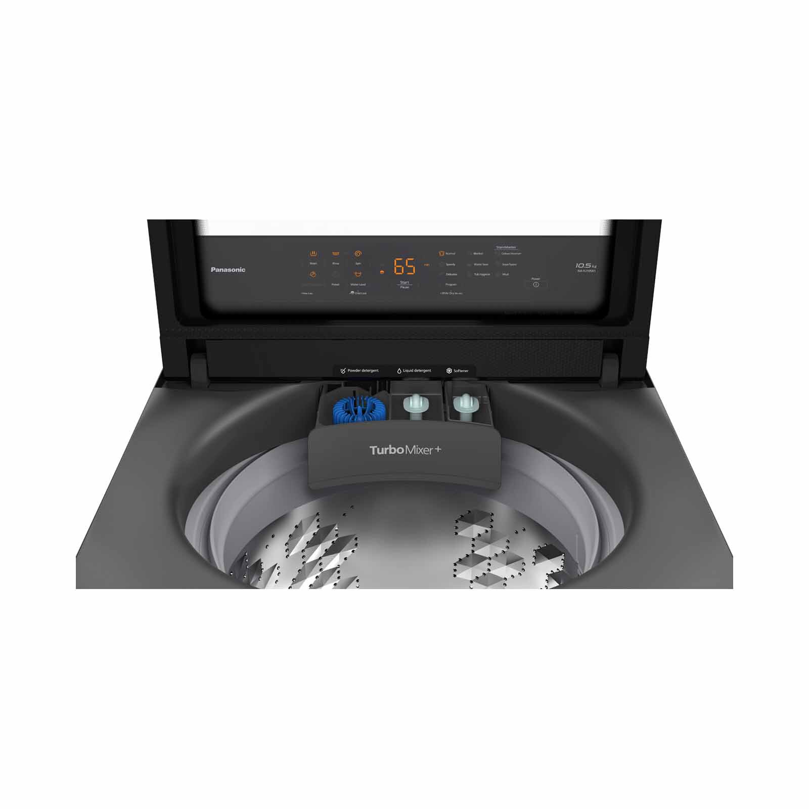 PANASONIC Top Load Washer - Dark Silver (10.5kg) NA-FJ105X1DQ - Image 7