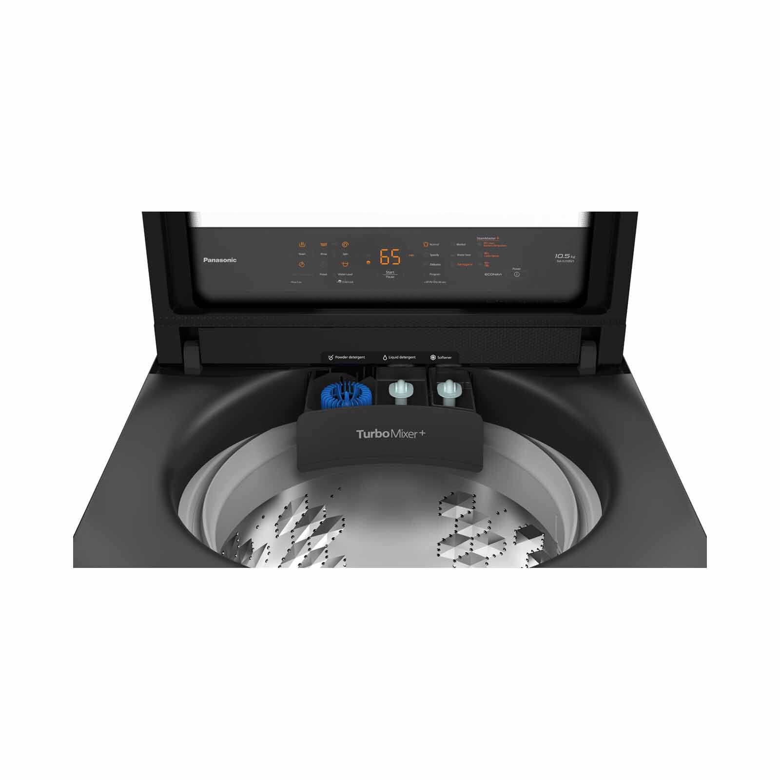 PANASONIC Top Load Washer With Steam - Black (10.5kg) NA-FJ105V1BQ - Image 3