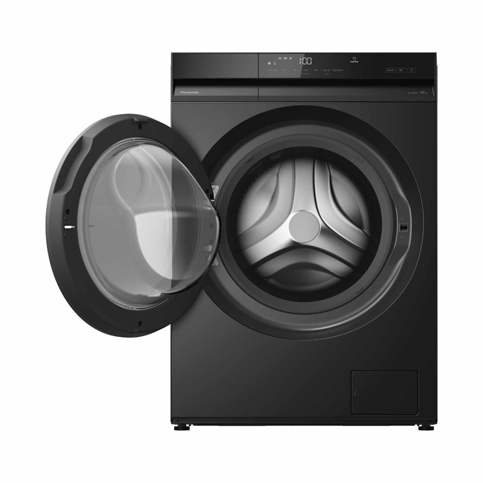 PANASONIC Smart Front Load Washer With Auto Clean - Black (12kg) NA-24VDW1BSG - Image 2