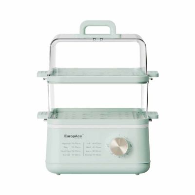 EUROPACE Two-tier Food Steamer (12l) - Green EFS3122BGN