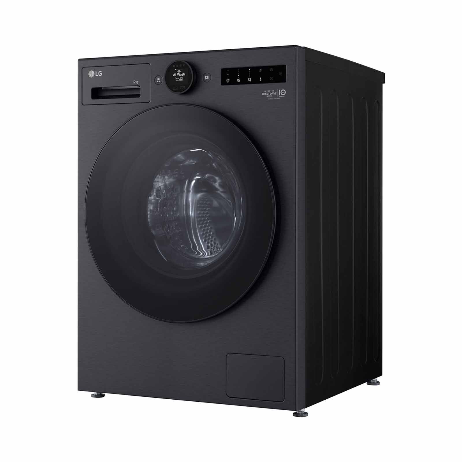LG Fron Load Washer - Matt Black (12kg) FX1412S2KA - Image 2