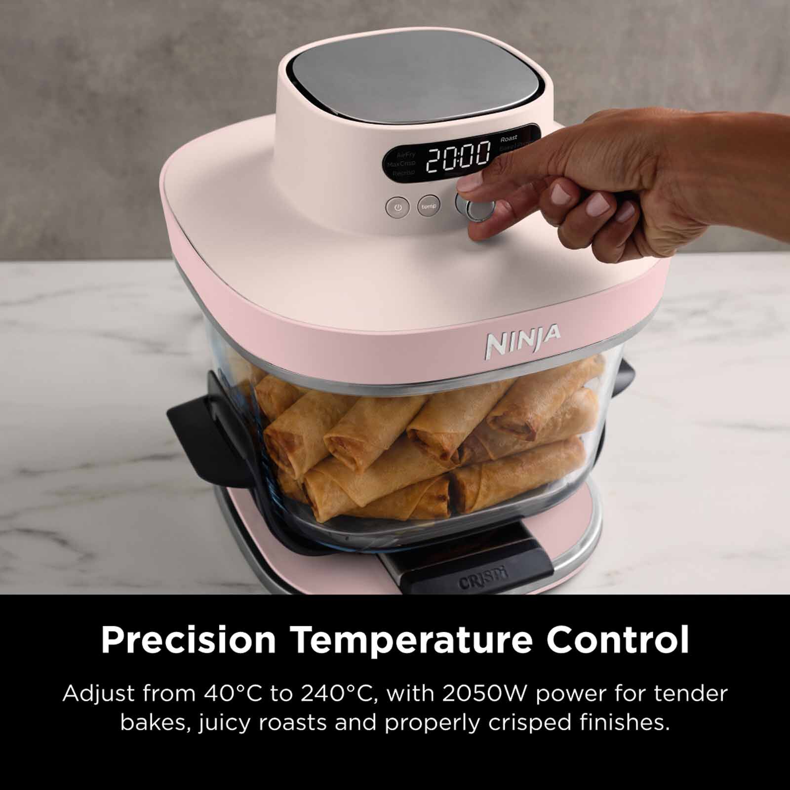 NINJA Crispi Pro Countertop Glass Air Fryer - Cyberspace AS101SMBL - Image 5