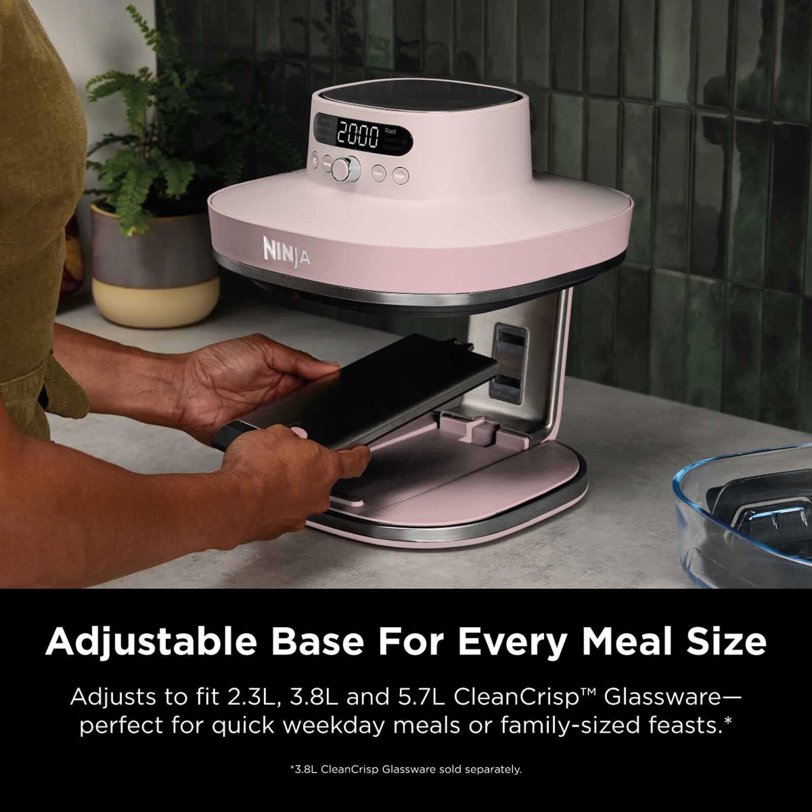 NINJA Crispi Pro Countertop Glass Air Fryer - Cyberspace AS101SMBL - Image 6
