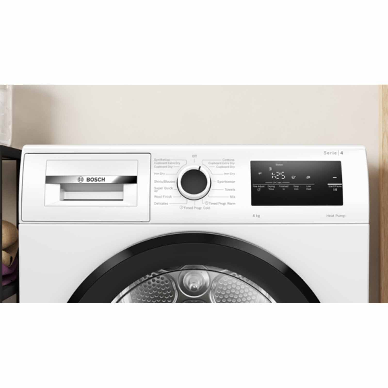 BOSCH Heat Pump Dryer - White (8kg) WTH85028SG - Image 4