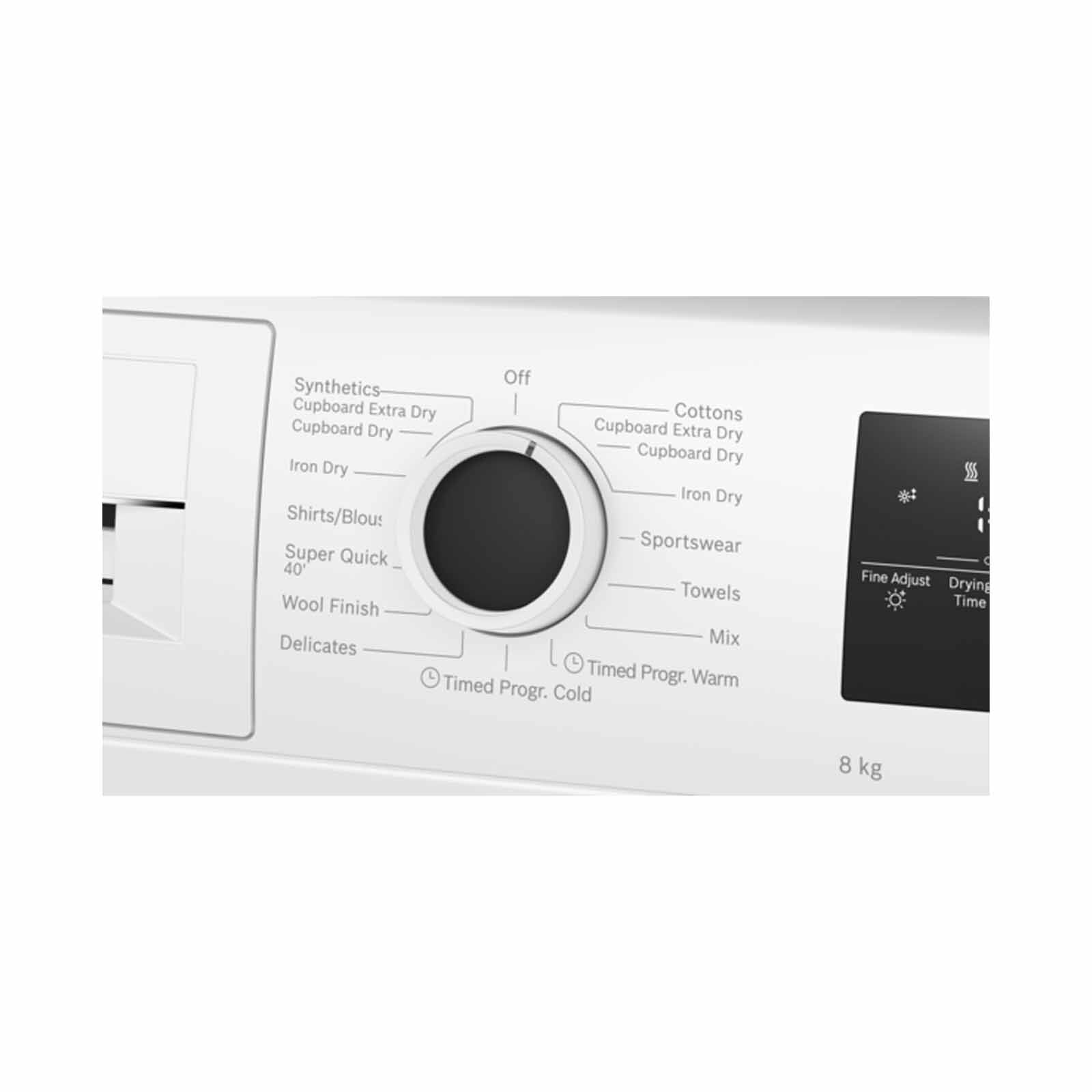 BOSCH Heat Pump Dryer - White (8kg) WTH85028SG - Image 5