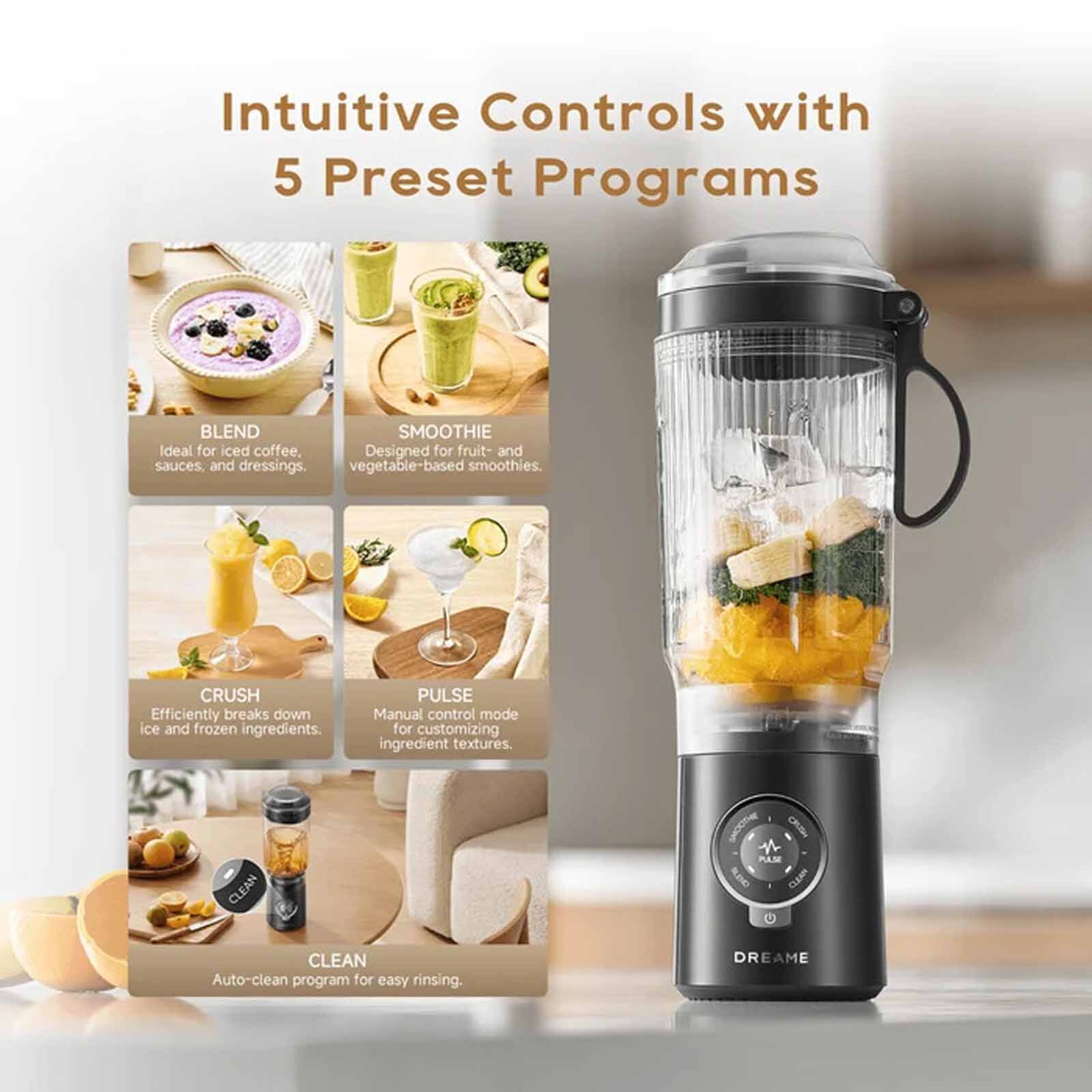 DREAME Pb10 Portable Blender - Grey DM-PB10-GY - Image 6