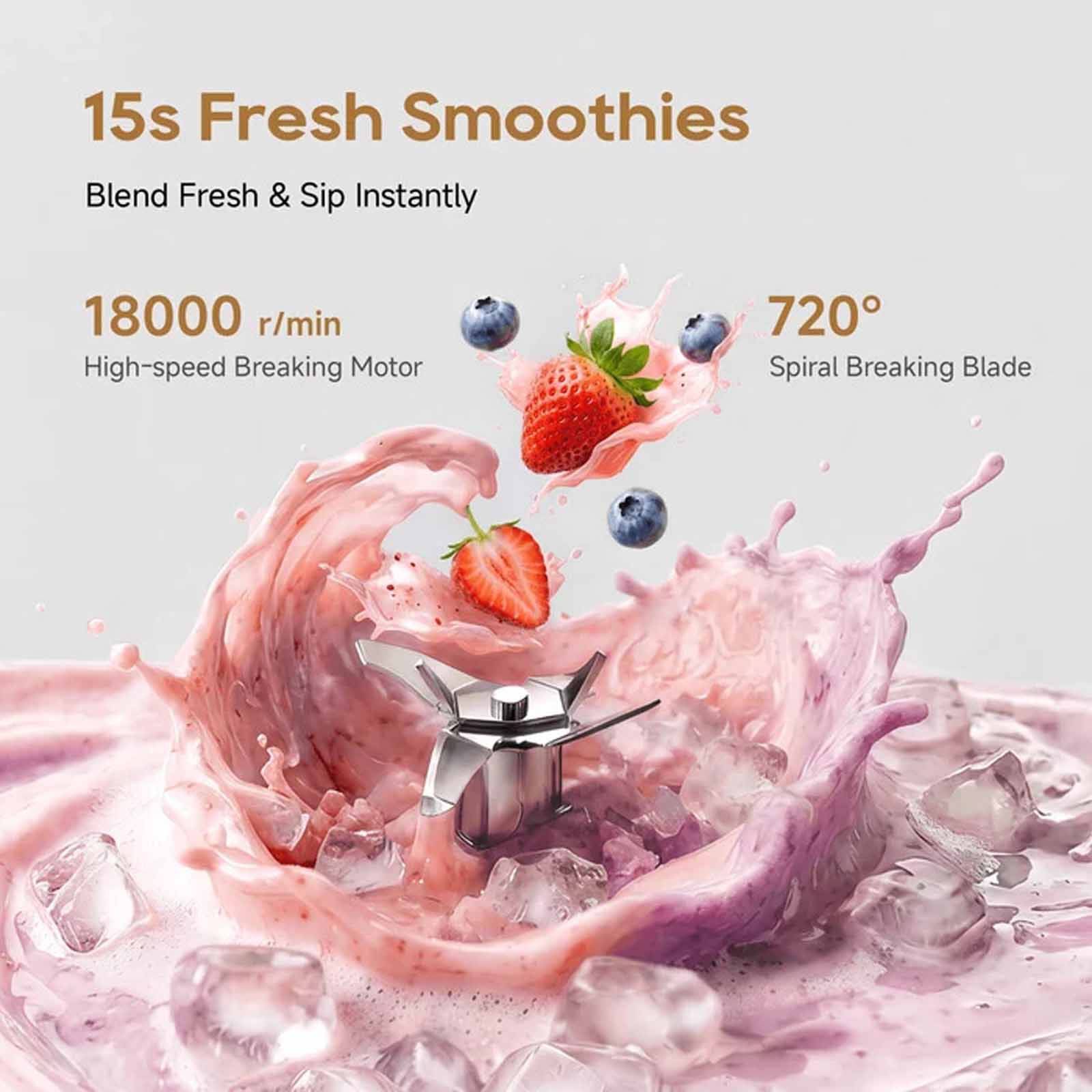 DREAME Pb10 Portable Blender - Grey DM-PB10-GY - Image 7