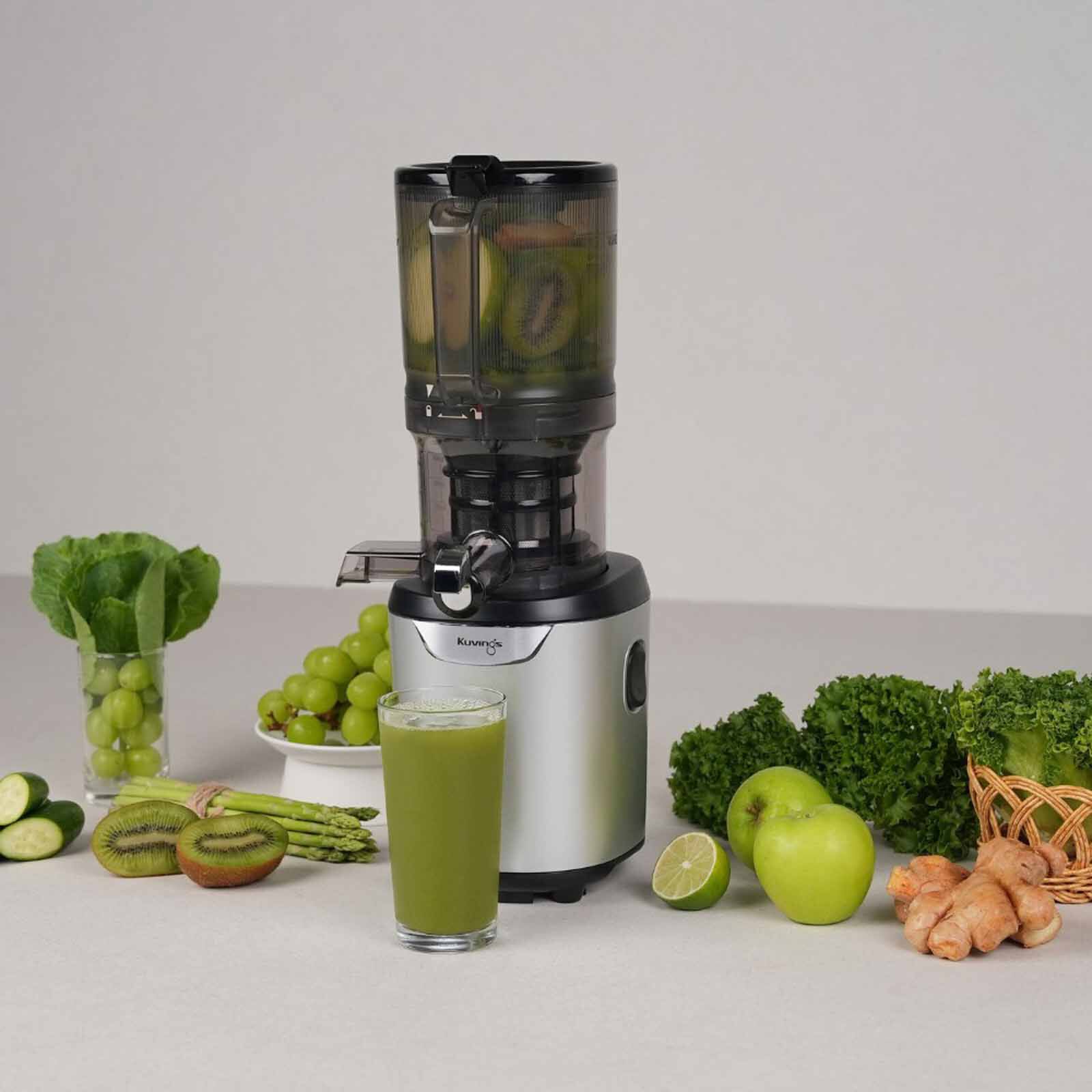 KUVINGS Slow Juicer - Matt White Silver AUTO 7 - MATT WHITE SILVER - Image 8