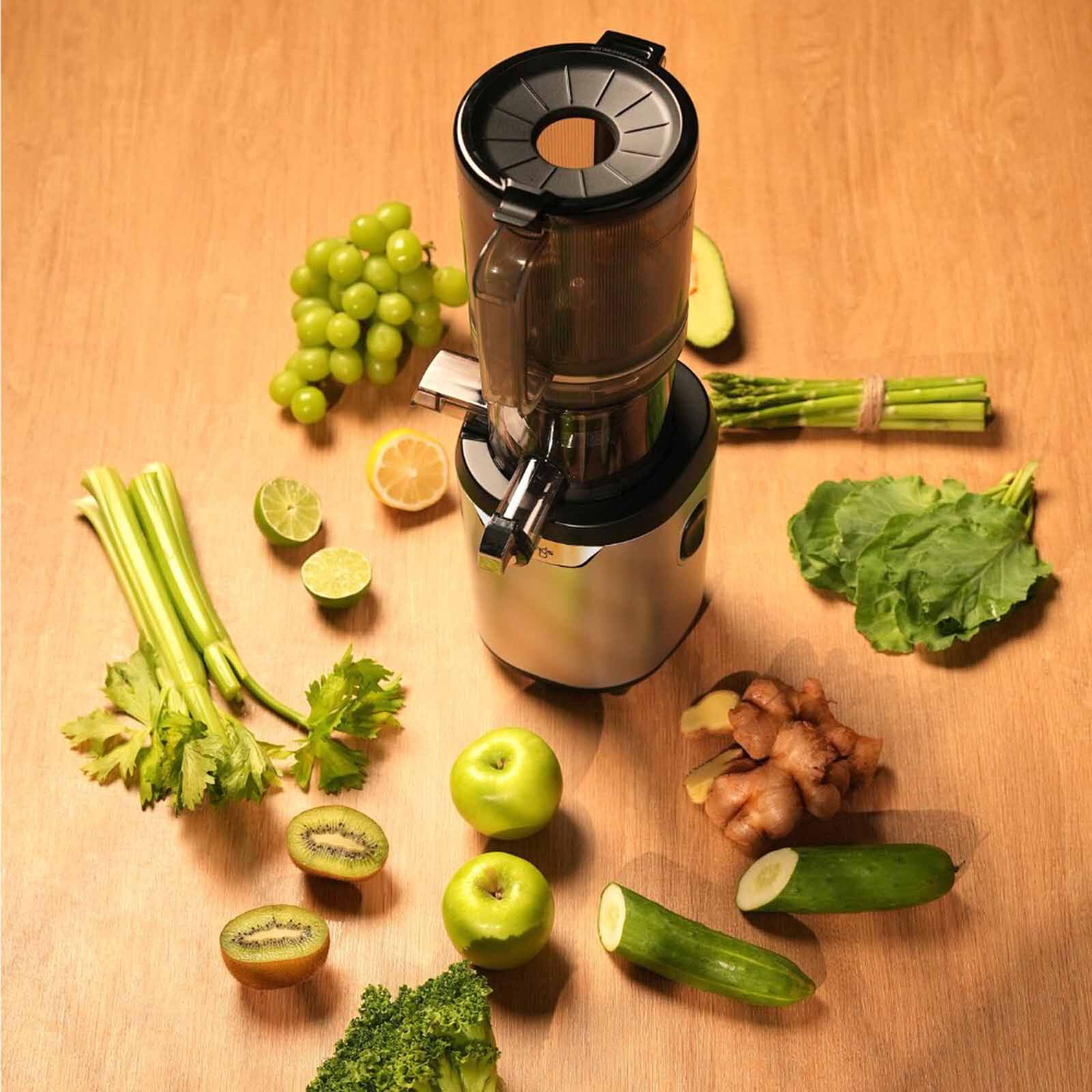 KUVINGS Slow Juicer - Matt White Silver AUTO 7 - MATT WHITE SILVER - Image 9